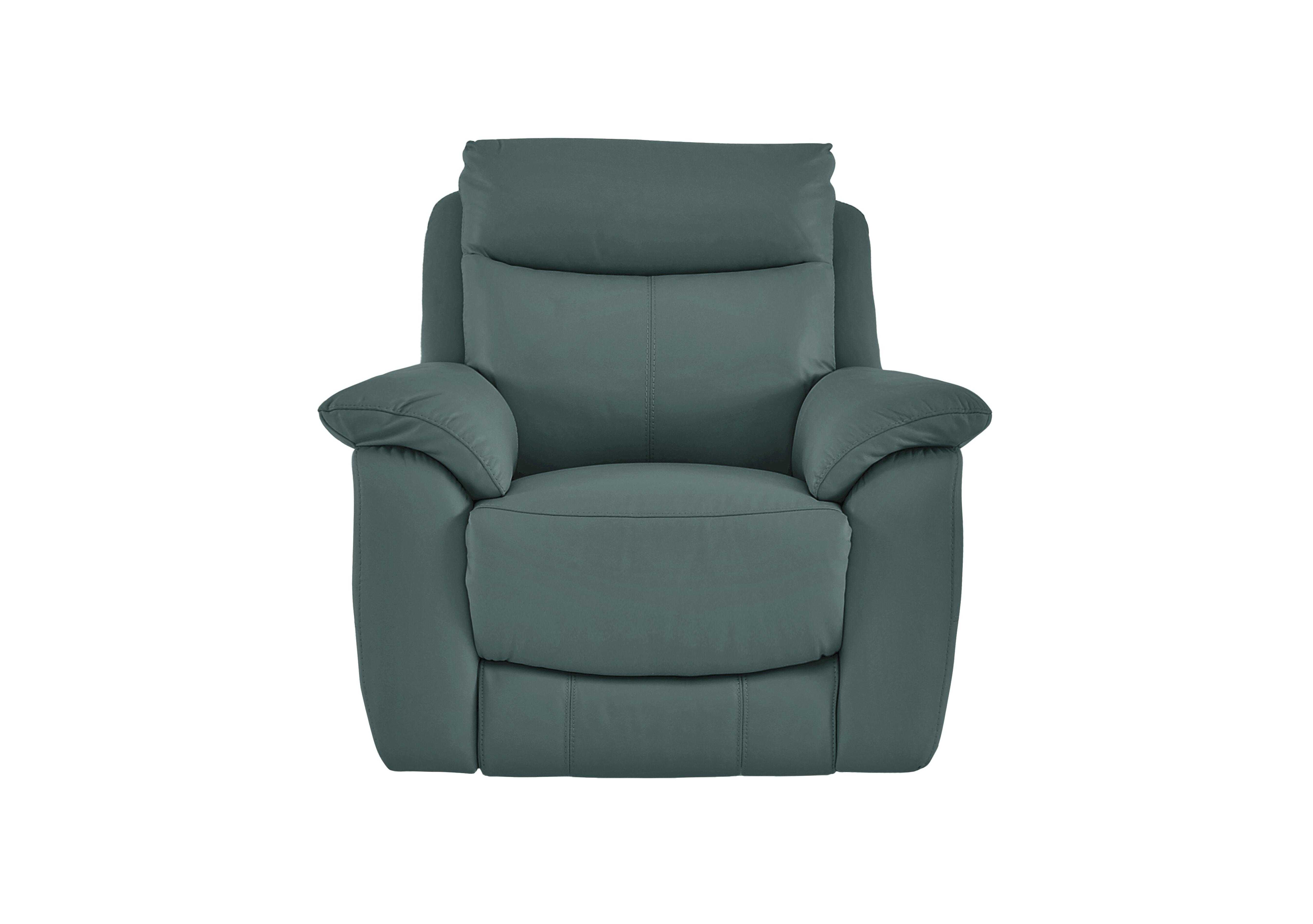 Echo Leather Armchair in Bv-301e Lake Green on Furniture Village