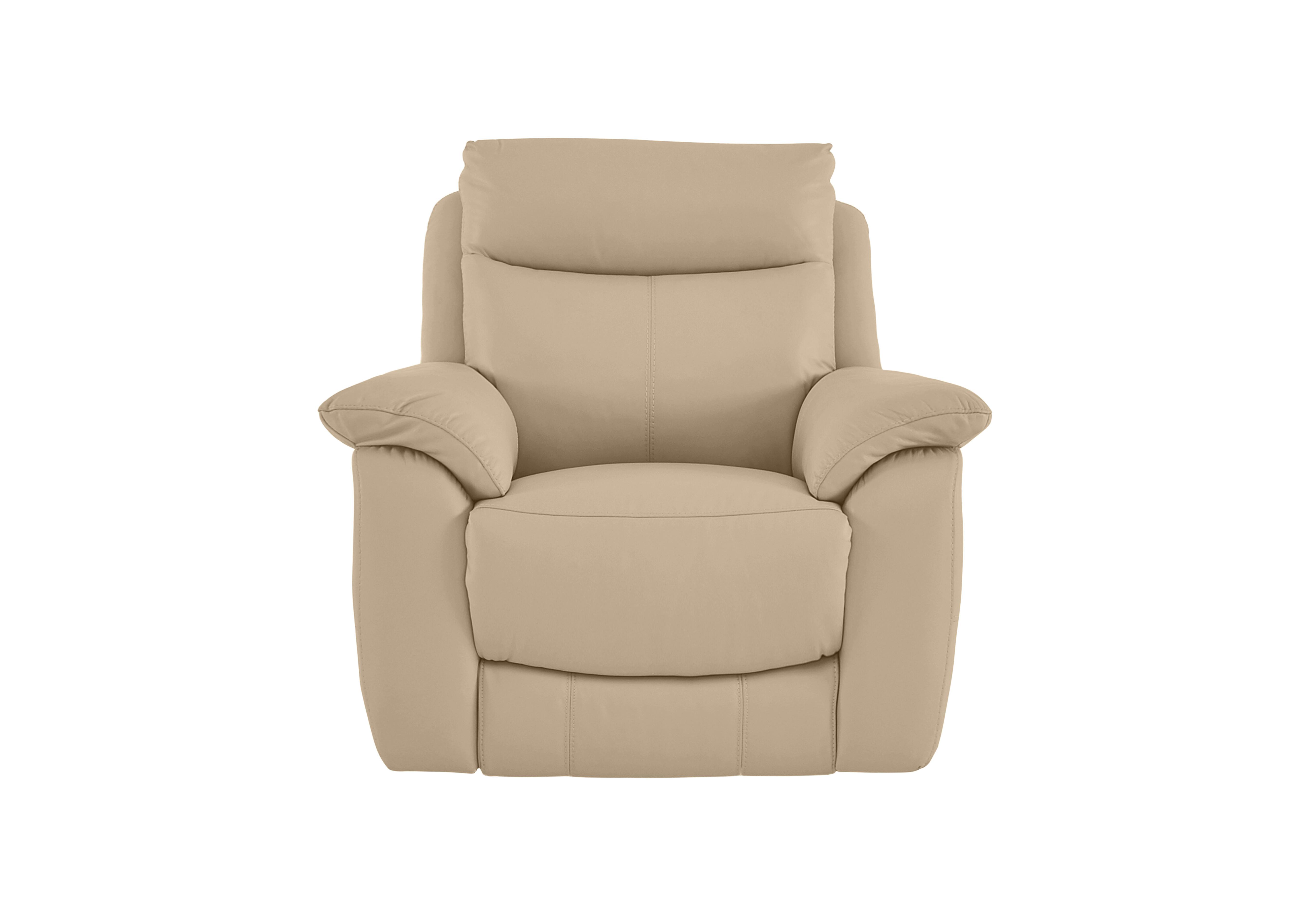 Echo Leather Armchair in Bv-8475 Nude on Furniture Village