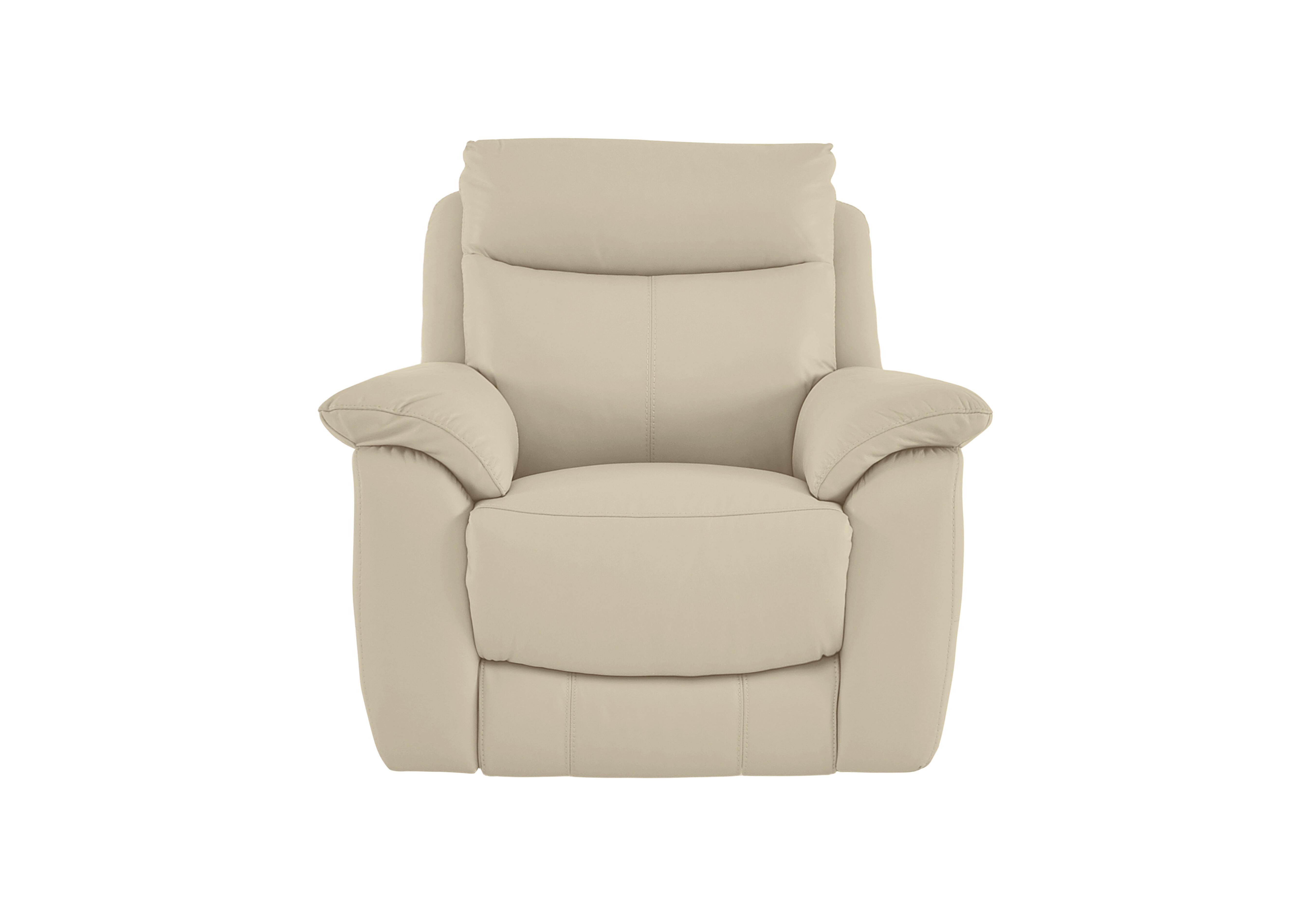 Echo Leather Armchair in Bv-862c Bisque on Furniture Village