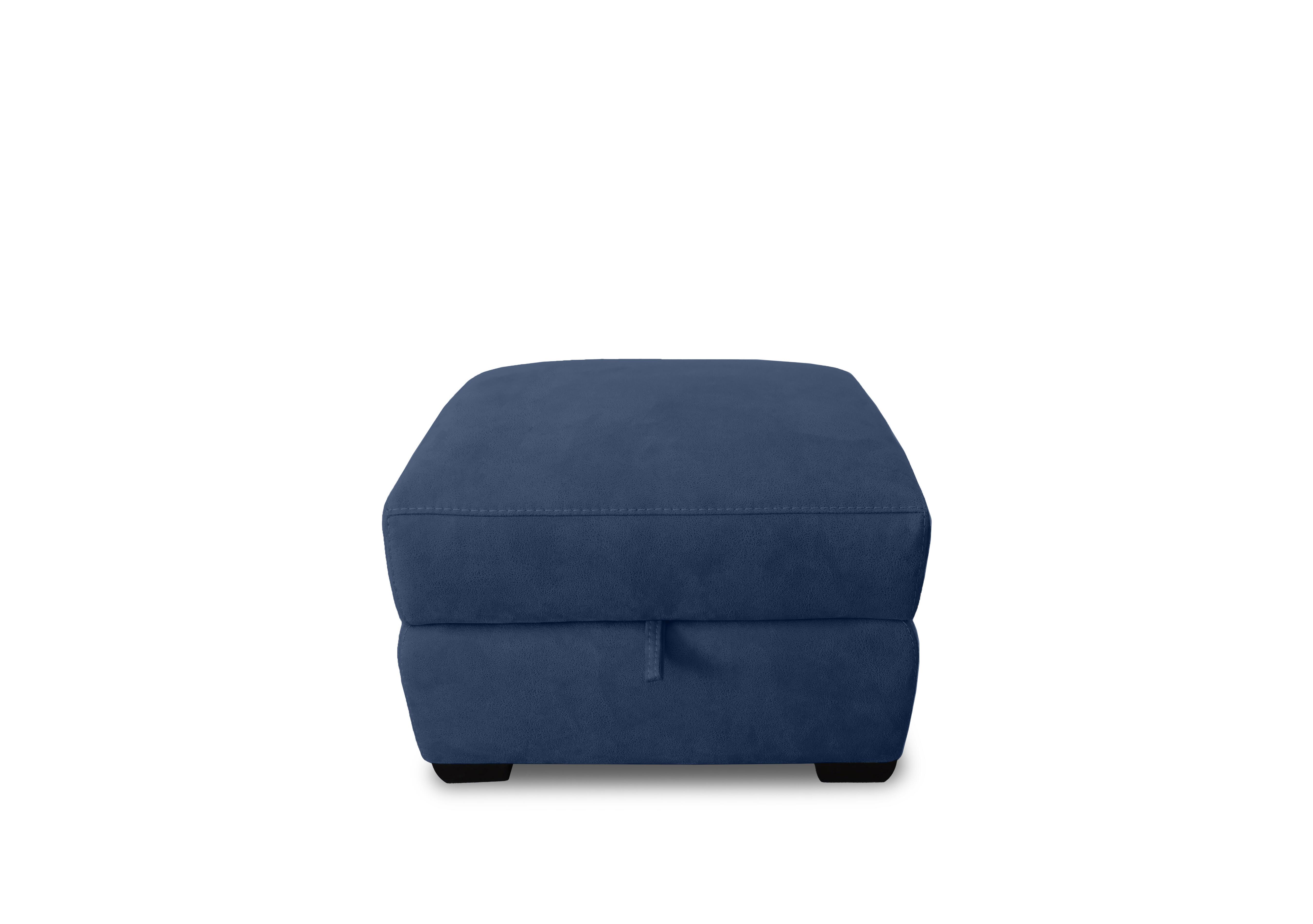 Echo Fabric Storage Footstool in Bfa-Blj-R10 Blue on Furniture Village