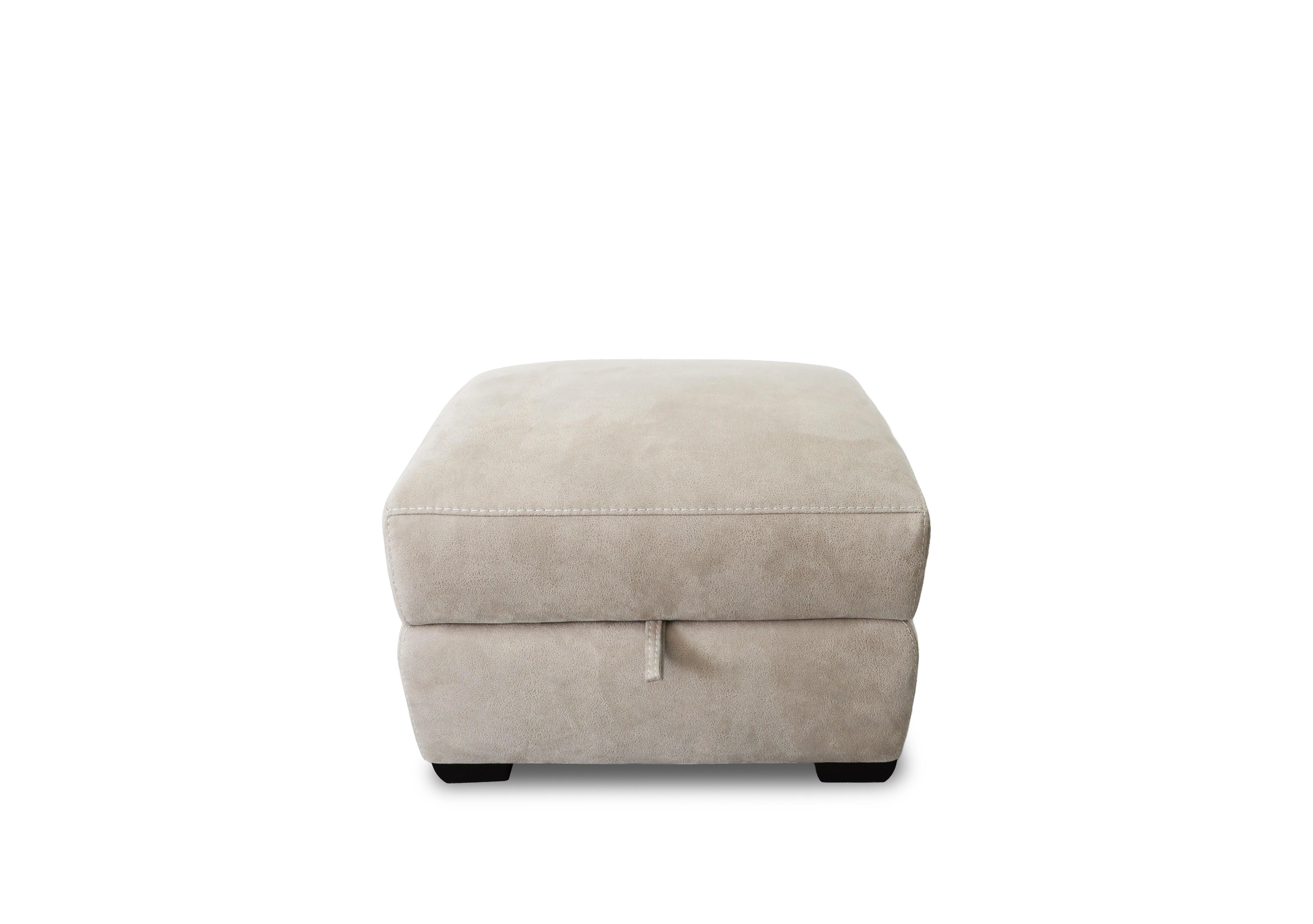 Echo Fabric Storage Footstool in Bfa-Blj-R946 Silver on Furniture Village