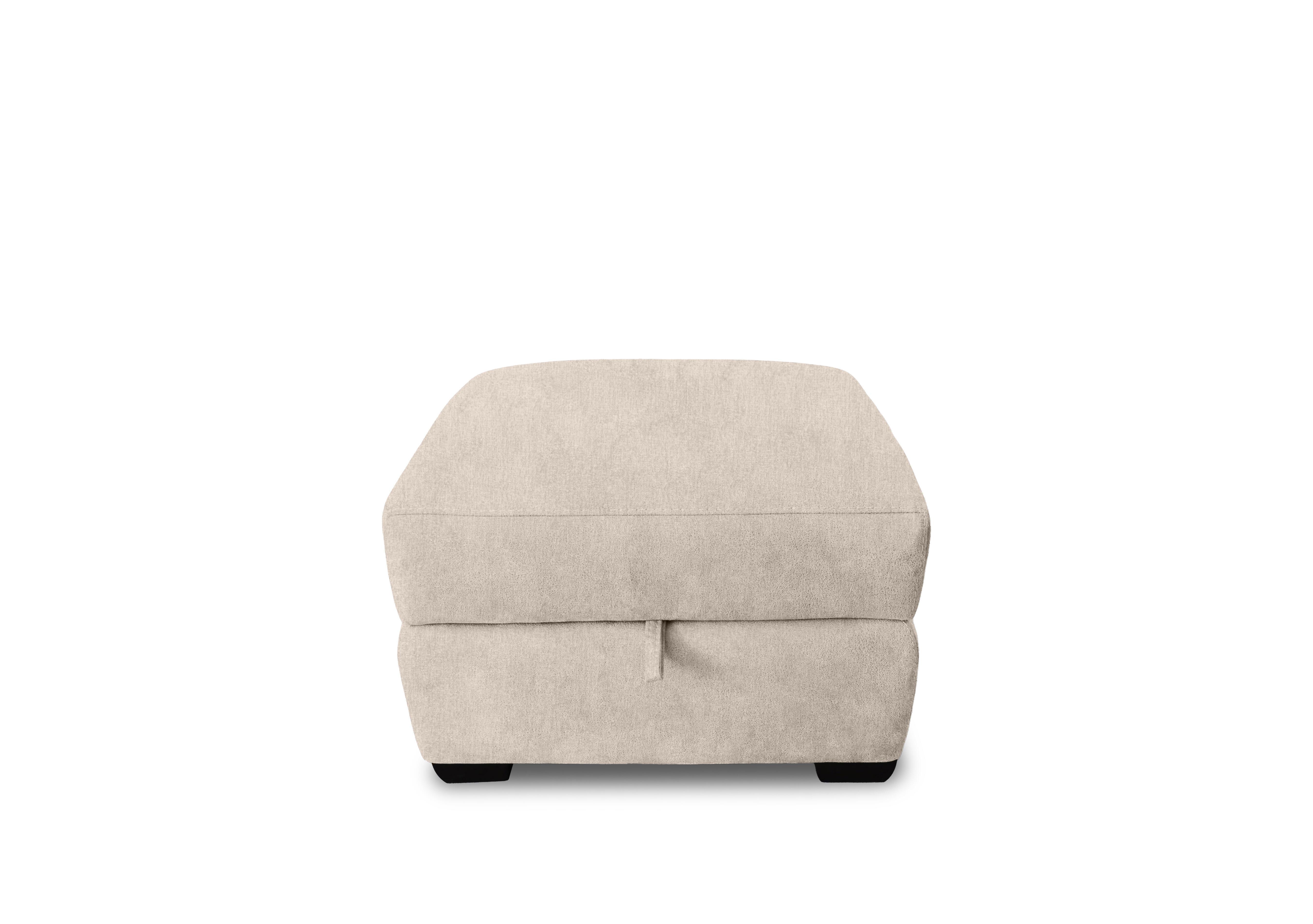 Echo Fabric Storage Footstool in Fab-Crn-R120 Beige on Furniture Village