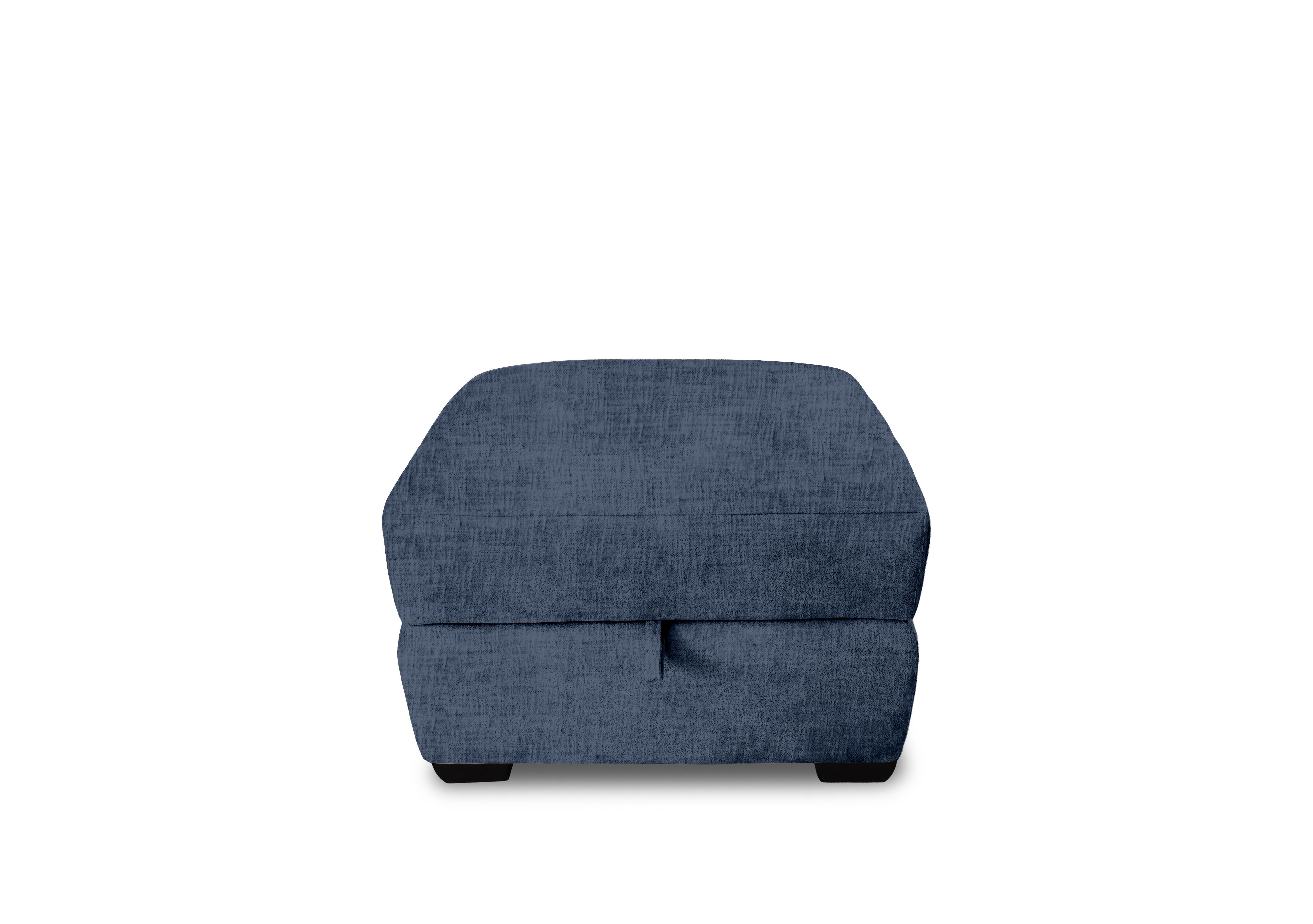 Echo Fabric Storage Footstool in Fab-Mga-R10 Dark Denim on Furniture Village
