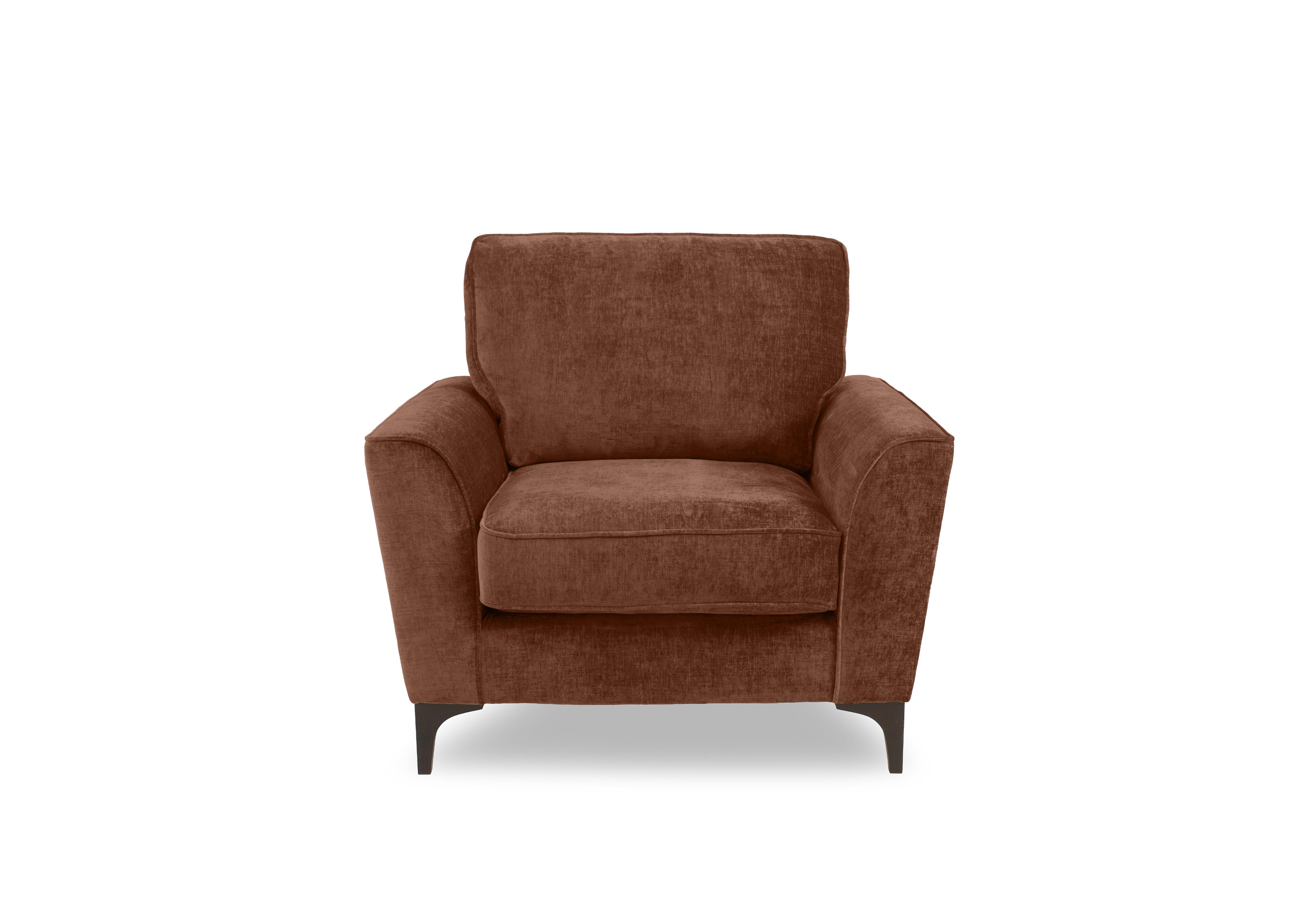 Primrose Armchair in Dion Brandy Dk Ft on Furniture Village