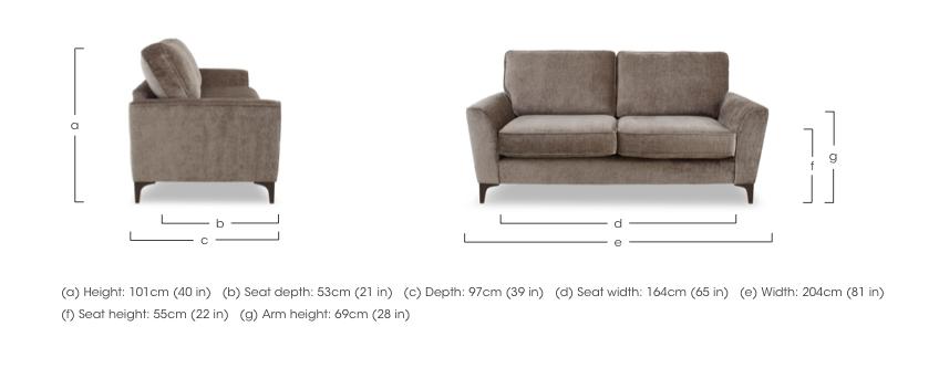 Primrose 3 Seater Classic Back Sofa in  on Furniture Village