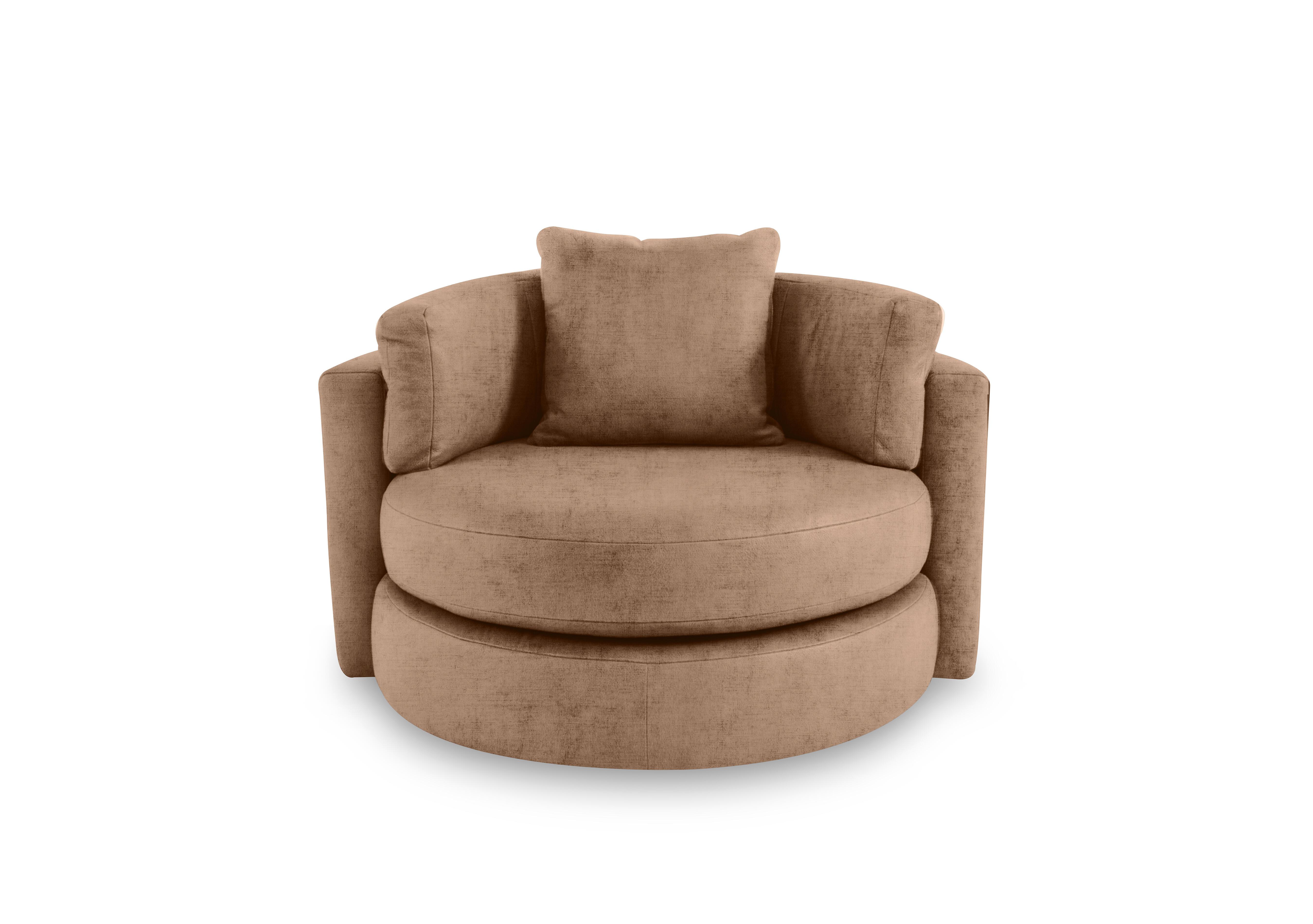 Primrose Swivel Chair in Dion Peachy on Furniture Village