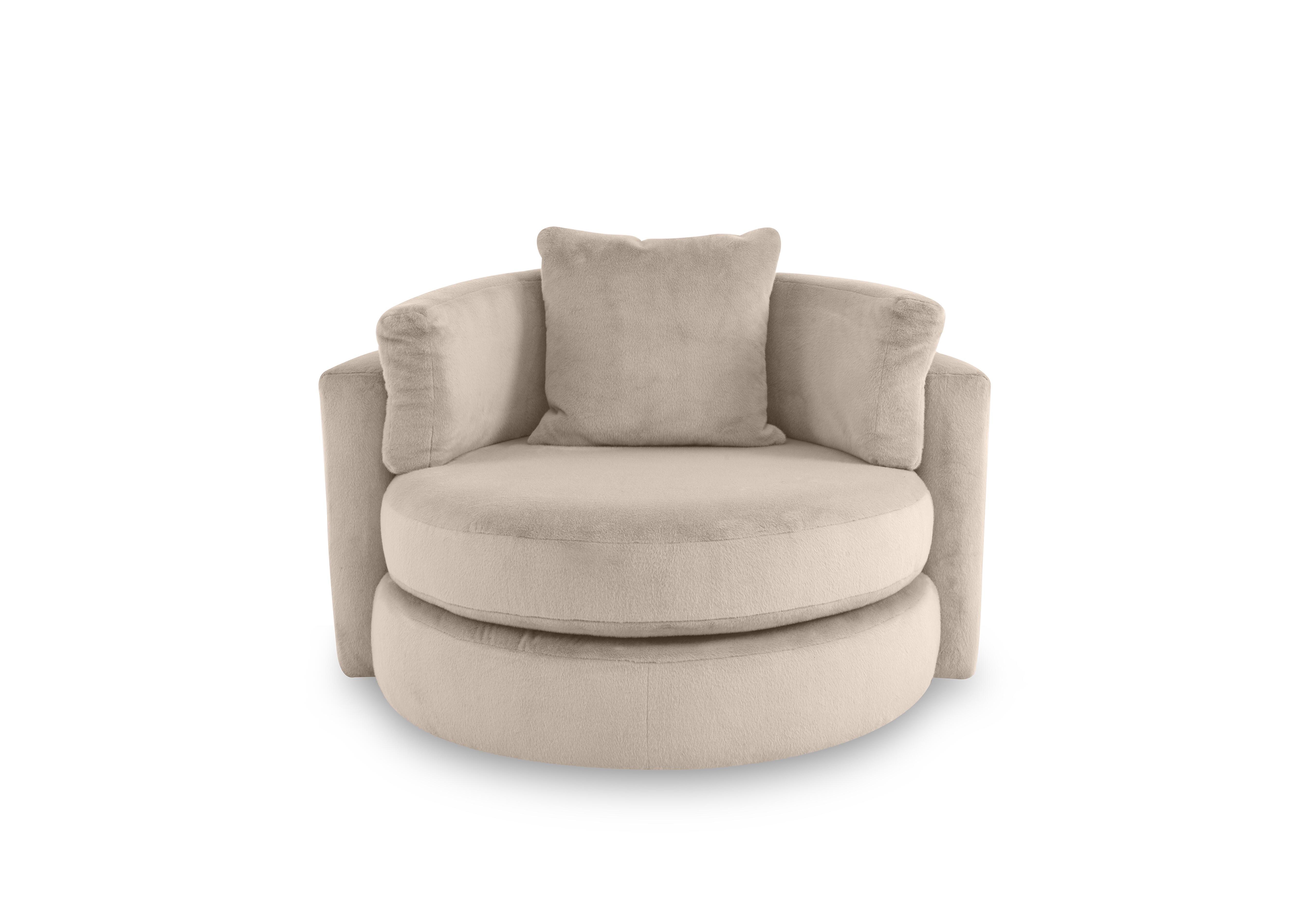 Primrose Swivel Chair in Lynx Champagne on Furniture Village