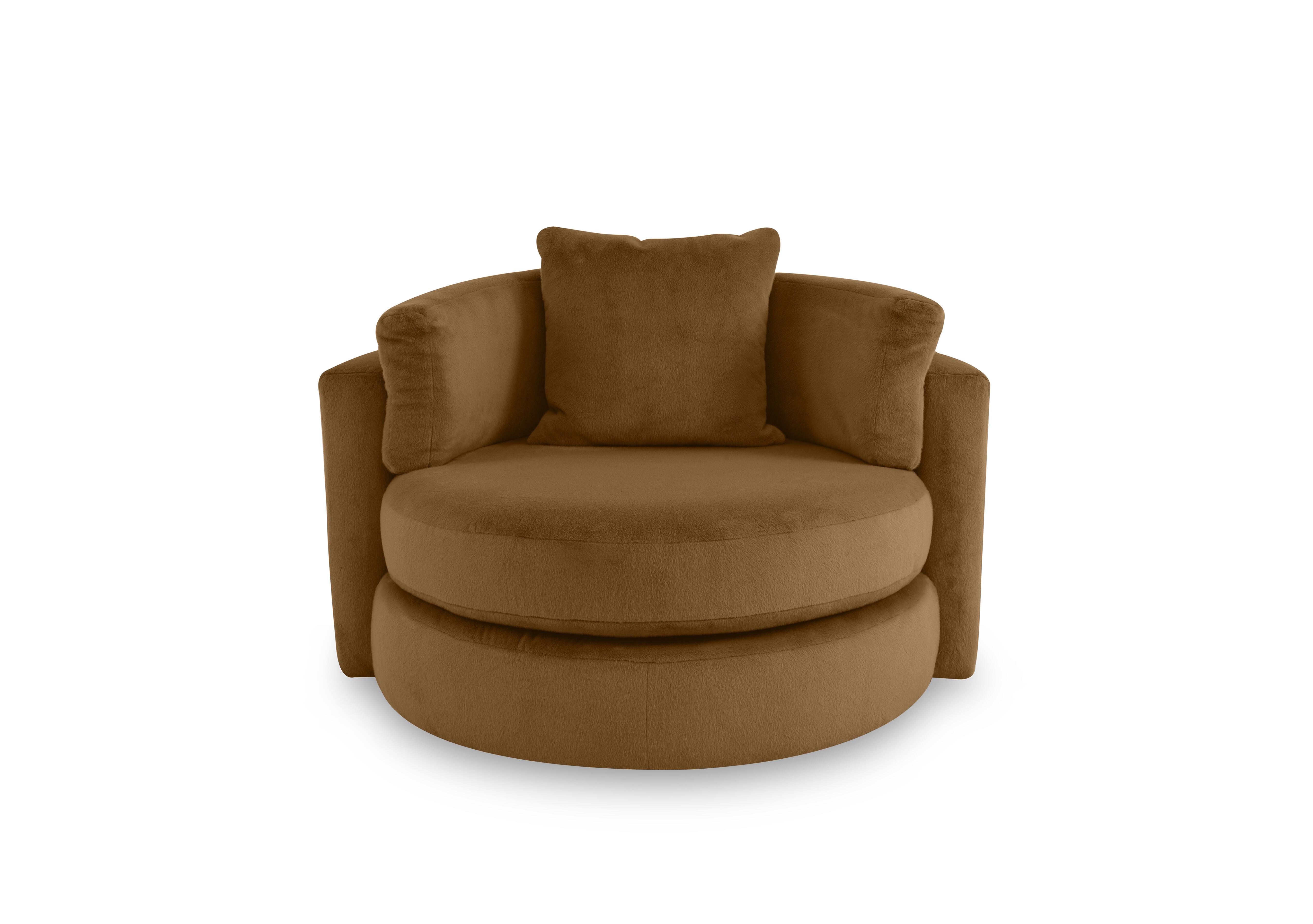 Primrose Swivel Chair in Lynx Ginger on Furniture Village