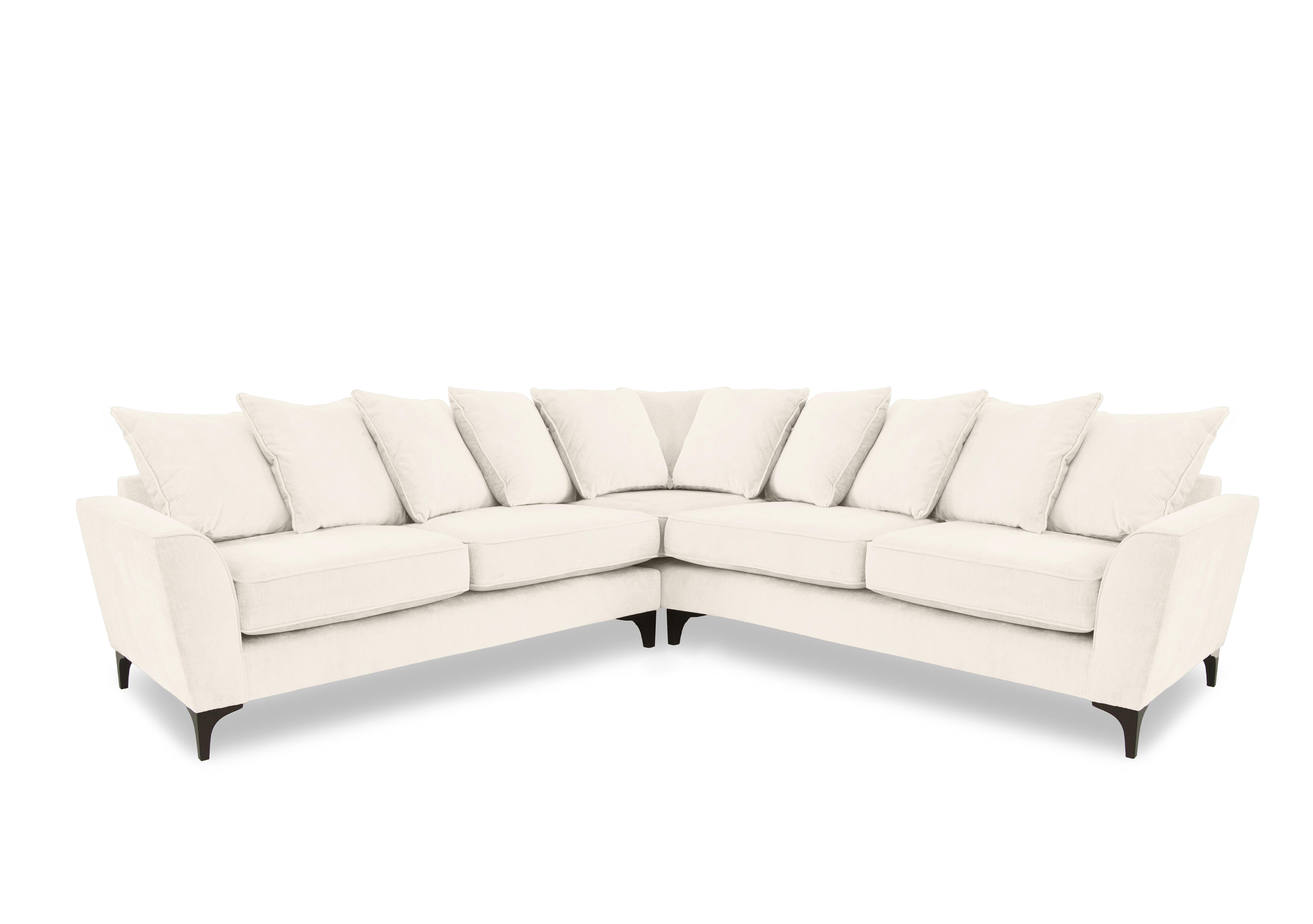 Primrose Large Scatter Back Corner Sofa in Dion Coconut Dk Ft on Furniture Village