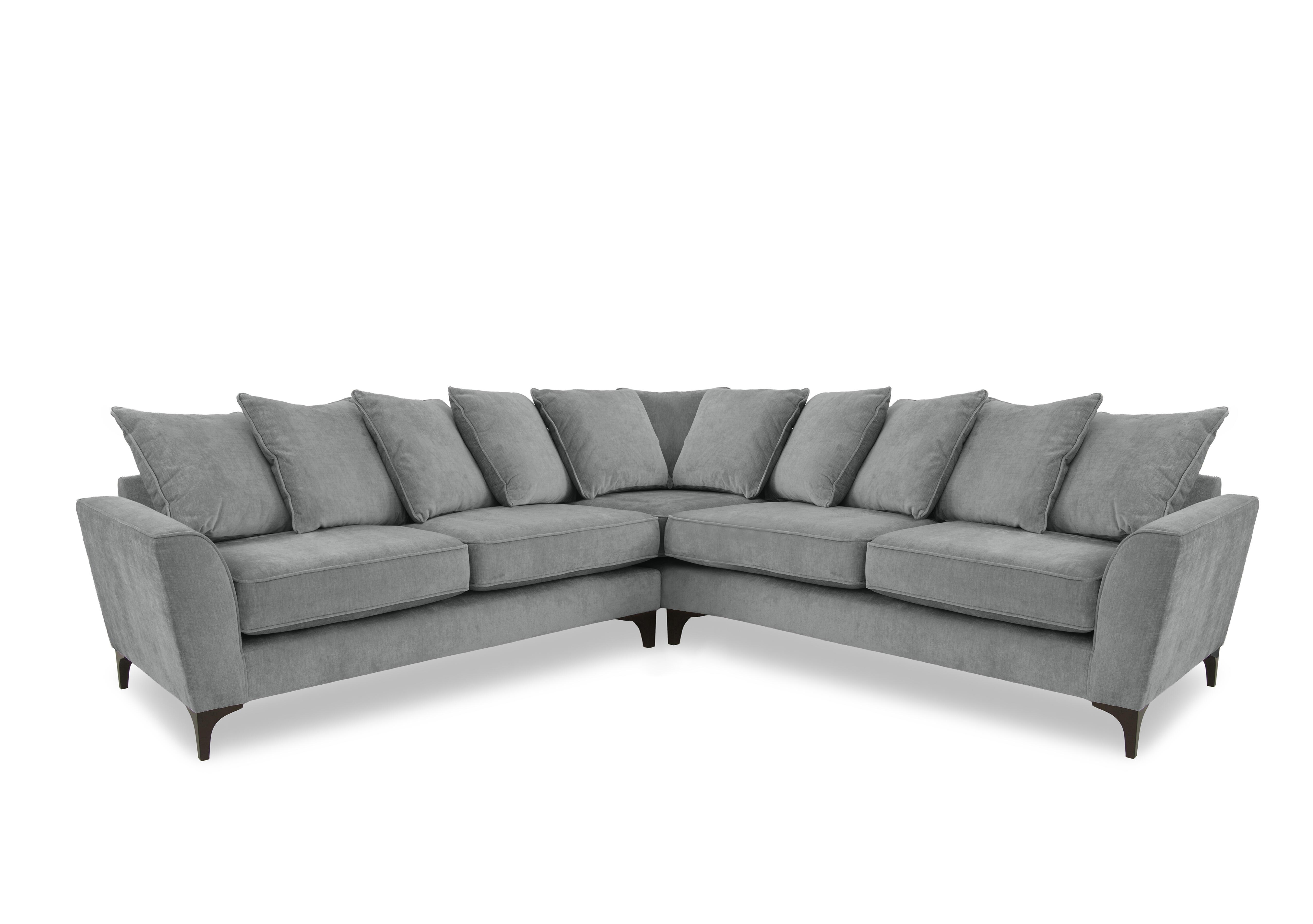 Primrose Large Scatter Back Corner Sofa in Dion Flagstone Dk Ft on Furniture Village