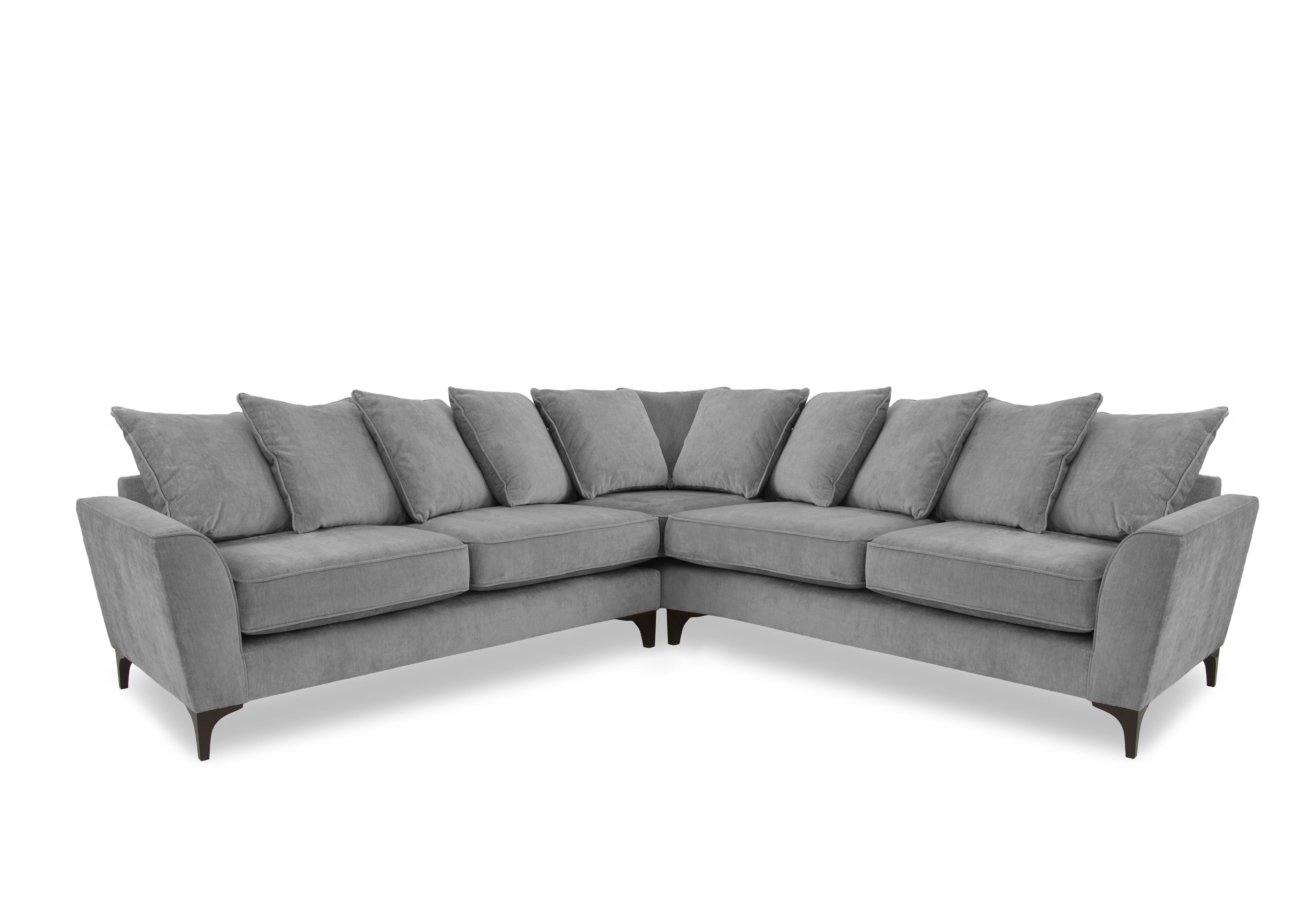 Primrose Large Scatter Back Corner Sofa in Dion Wishing Well Dk Ft on Furniture Village