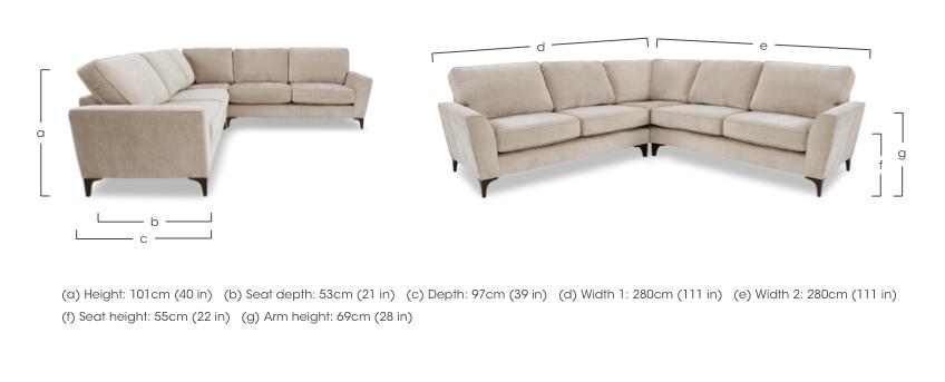 Primrose Large Classic Back Corner Sofa in  on Furniture Village
