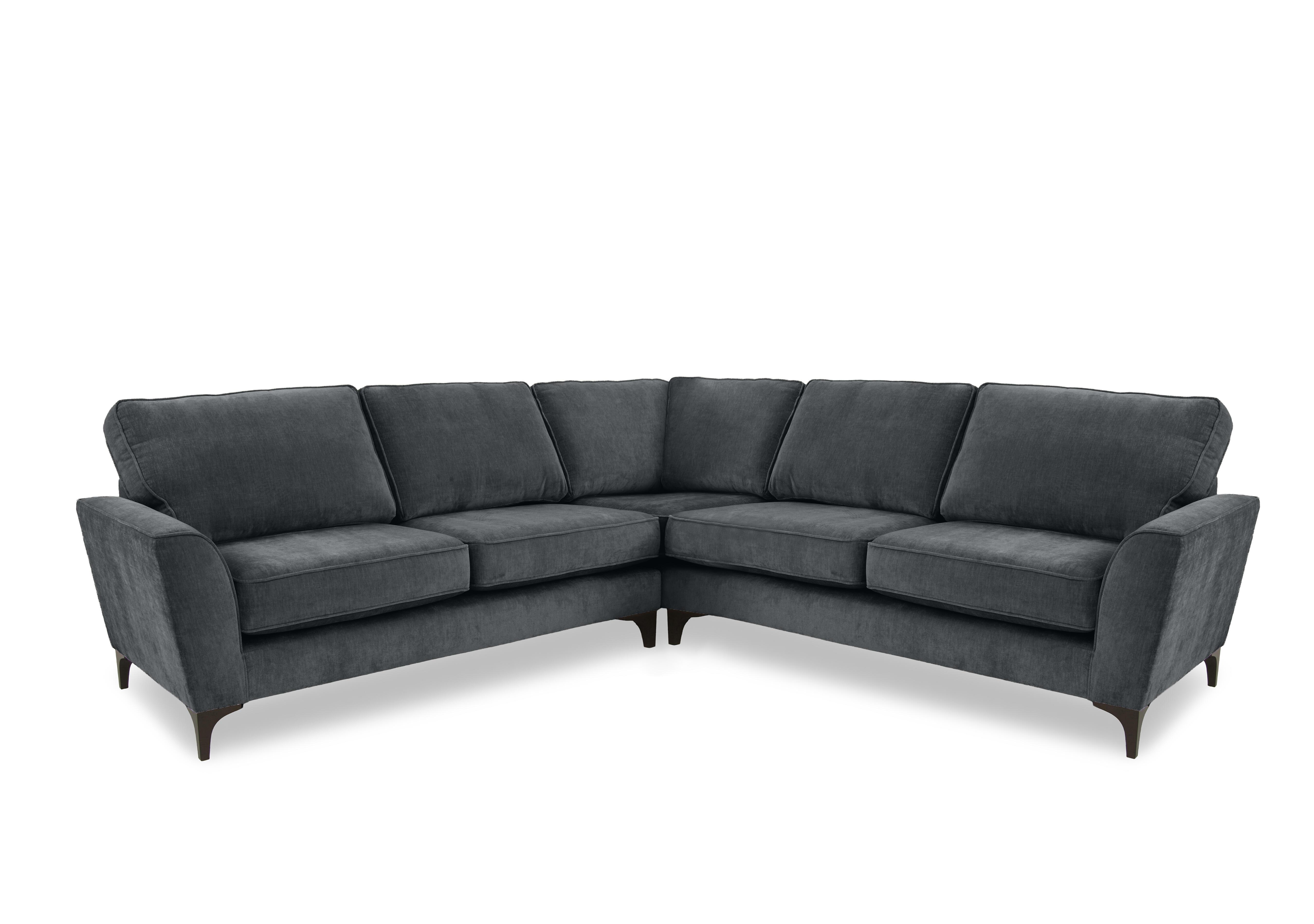 Primrose Large Classic Back Corner Sofa in Dion Battleship Dk Ft on Furniture Village