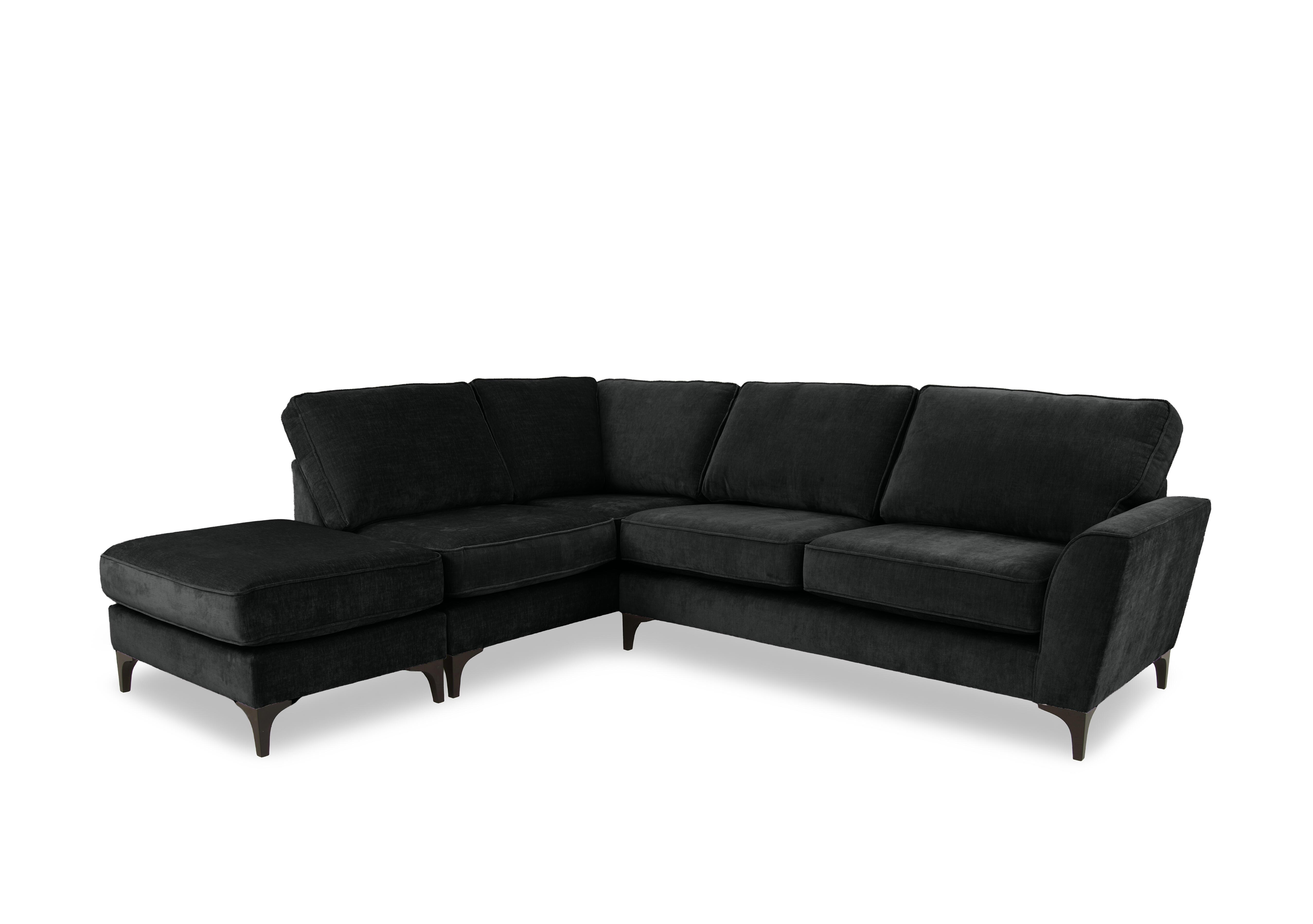 Primrose Classic Back Corner Sofa with Footstool in Dion Monument Dk Ft on Furniture Village