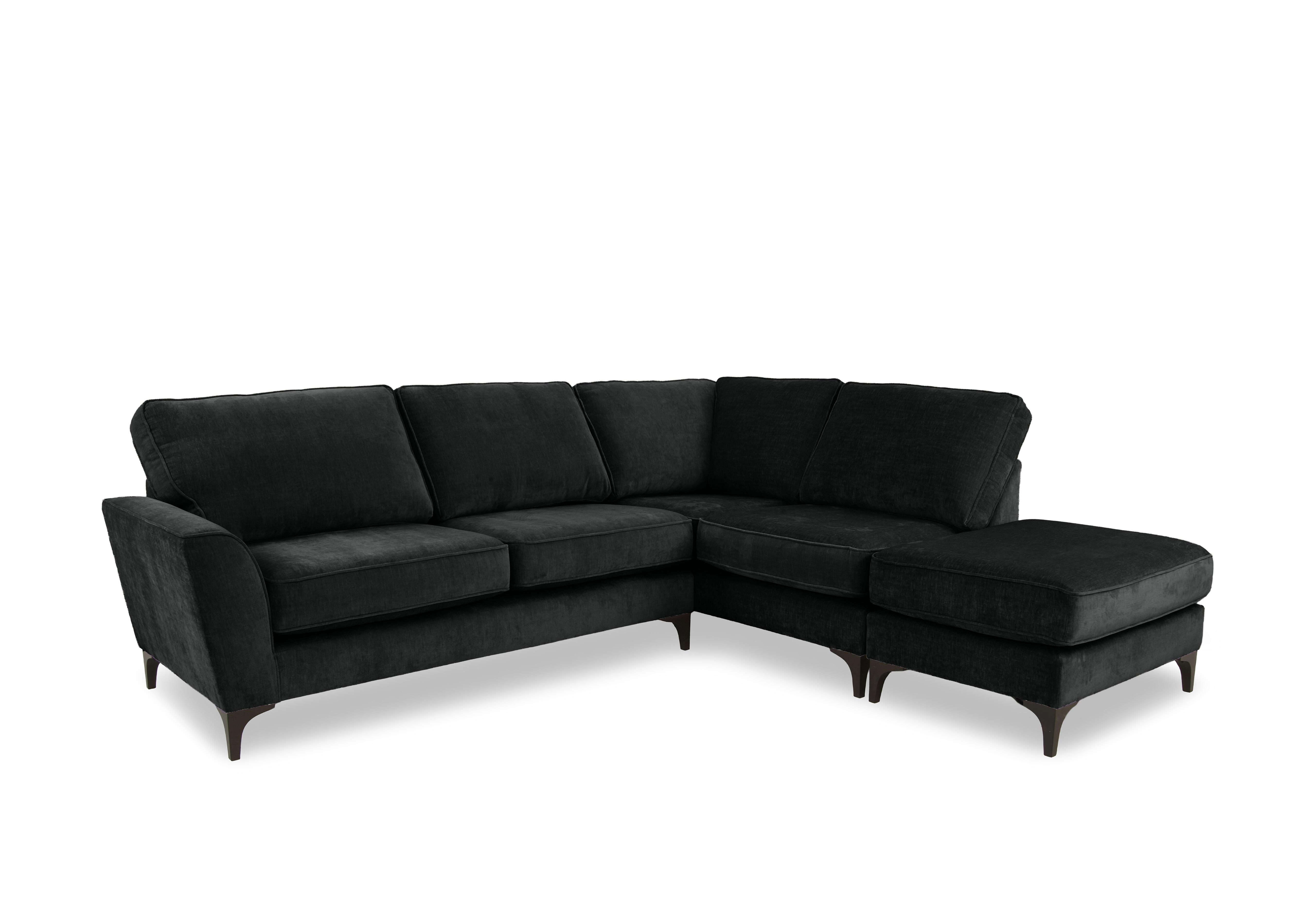 Primrose Classic Back Corner Sofa with Footstool in Dion Monument Dk Ft on Furniture Village