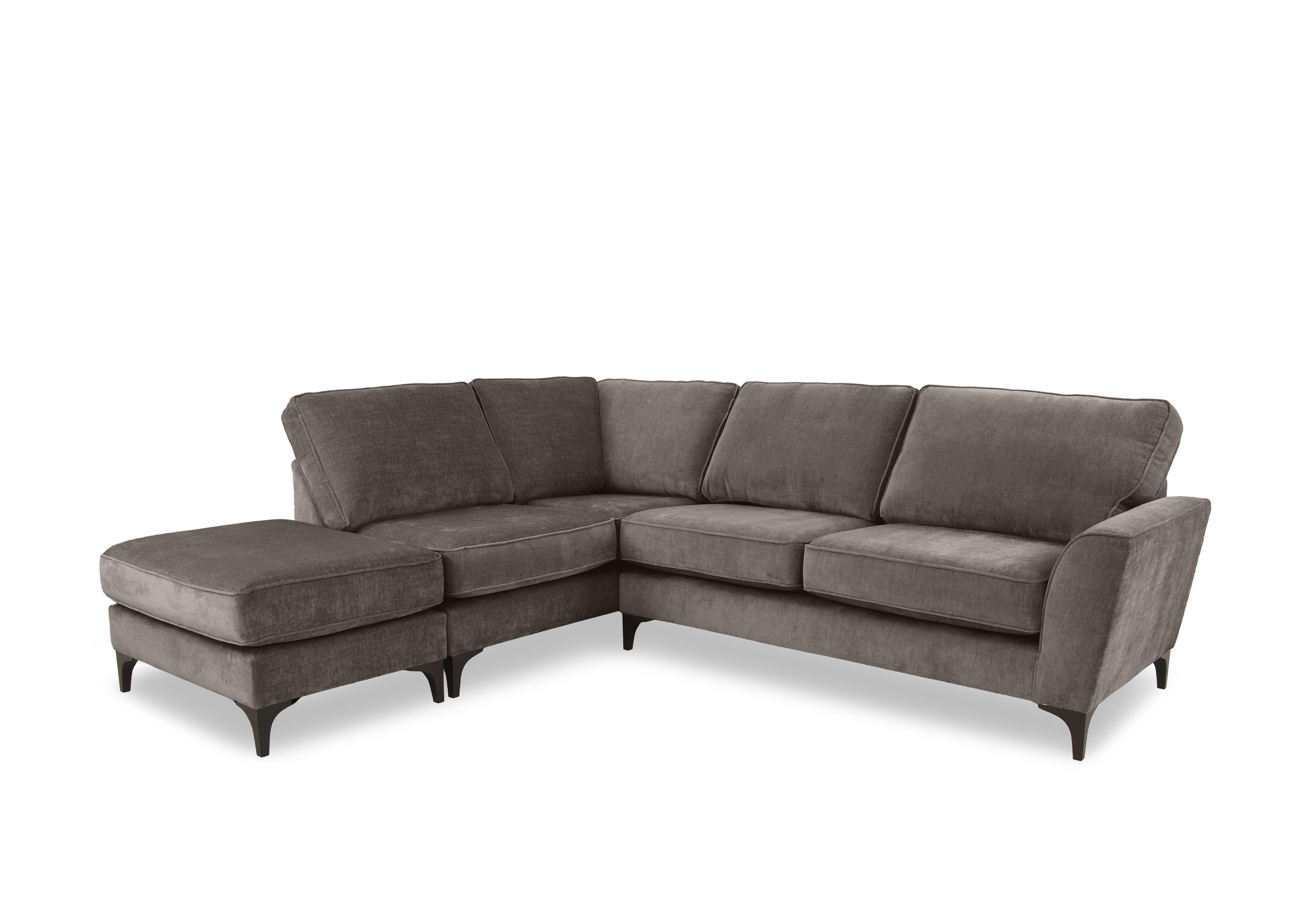 Primrose Classic Back Corner Sofa with Footstool in Dion Shadow Dk Ft on Furniture Village