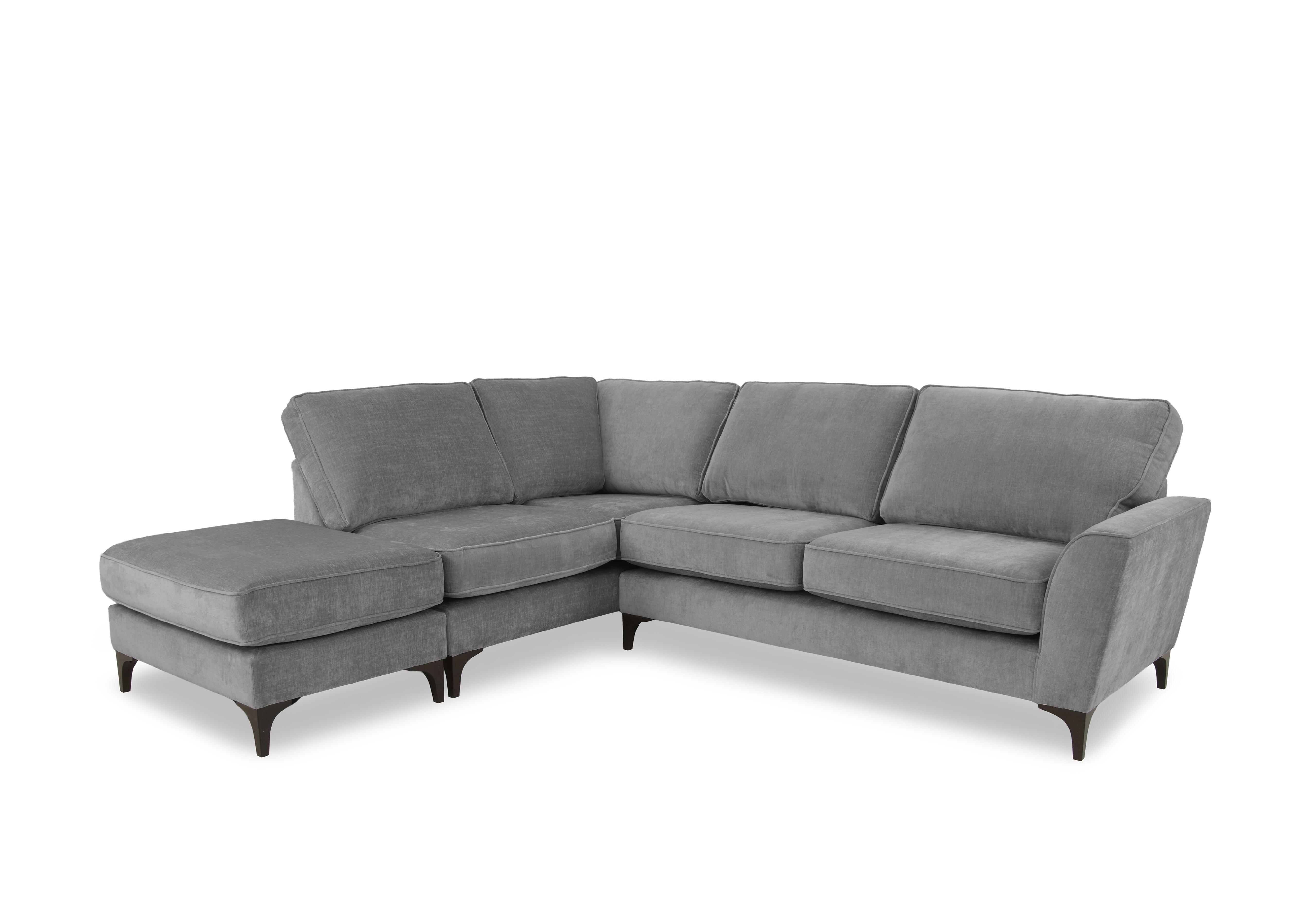 Primrose Classic Back Corner Sofa with Footstool in Dion Wishing Well Dk Ft on Furniture Village