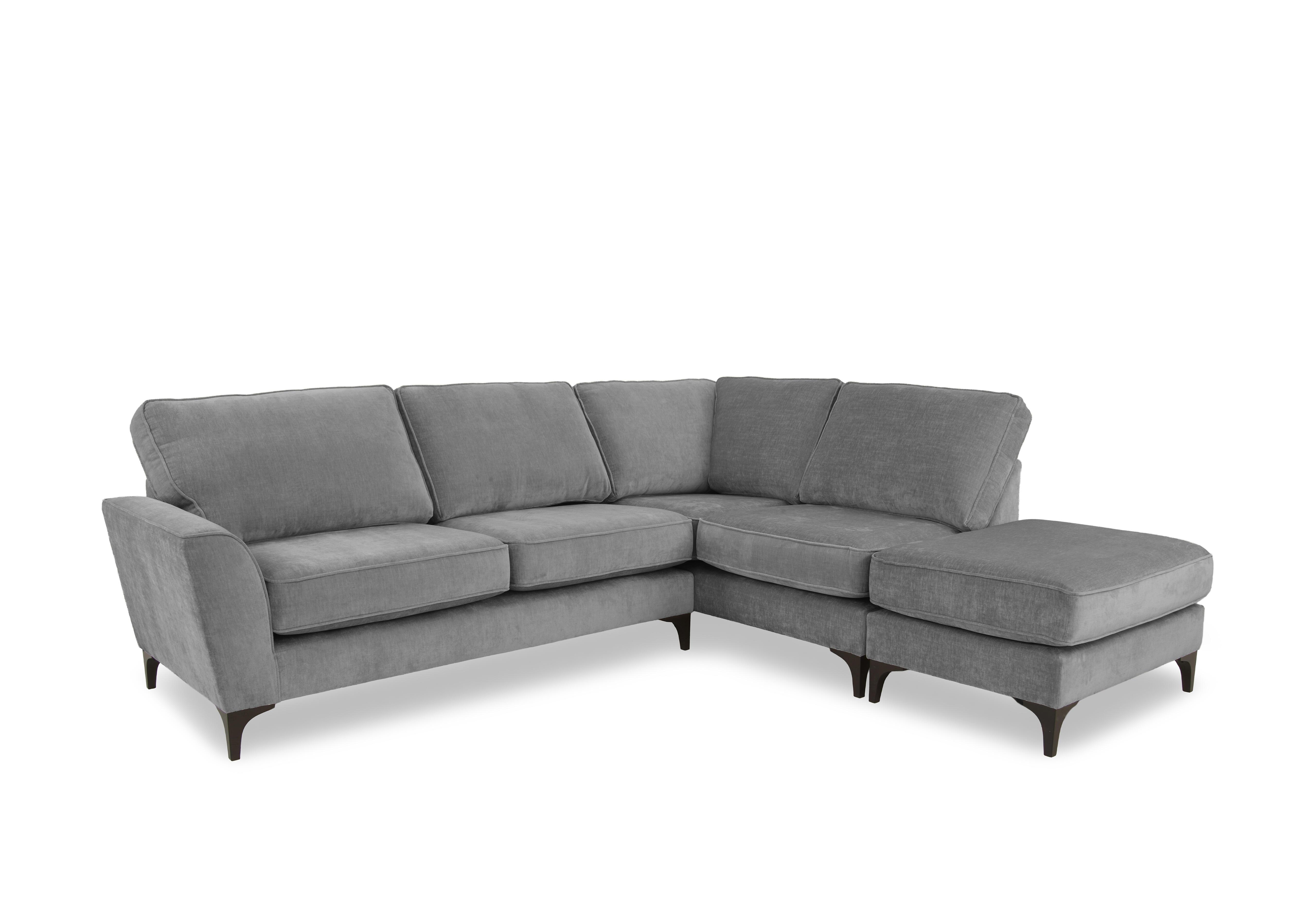 Primrose Classic Back Corner Sofa with Footstool in Dion Wishing Well Dk Ft on Furniture Village