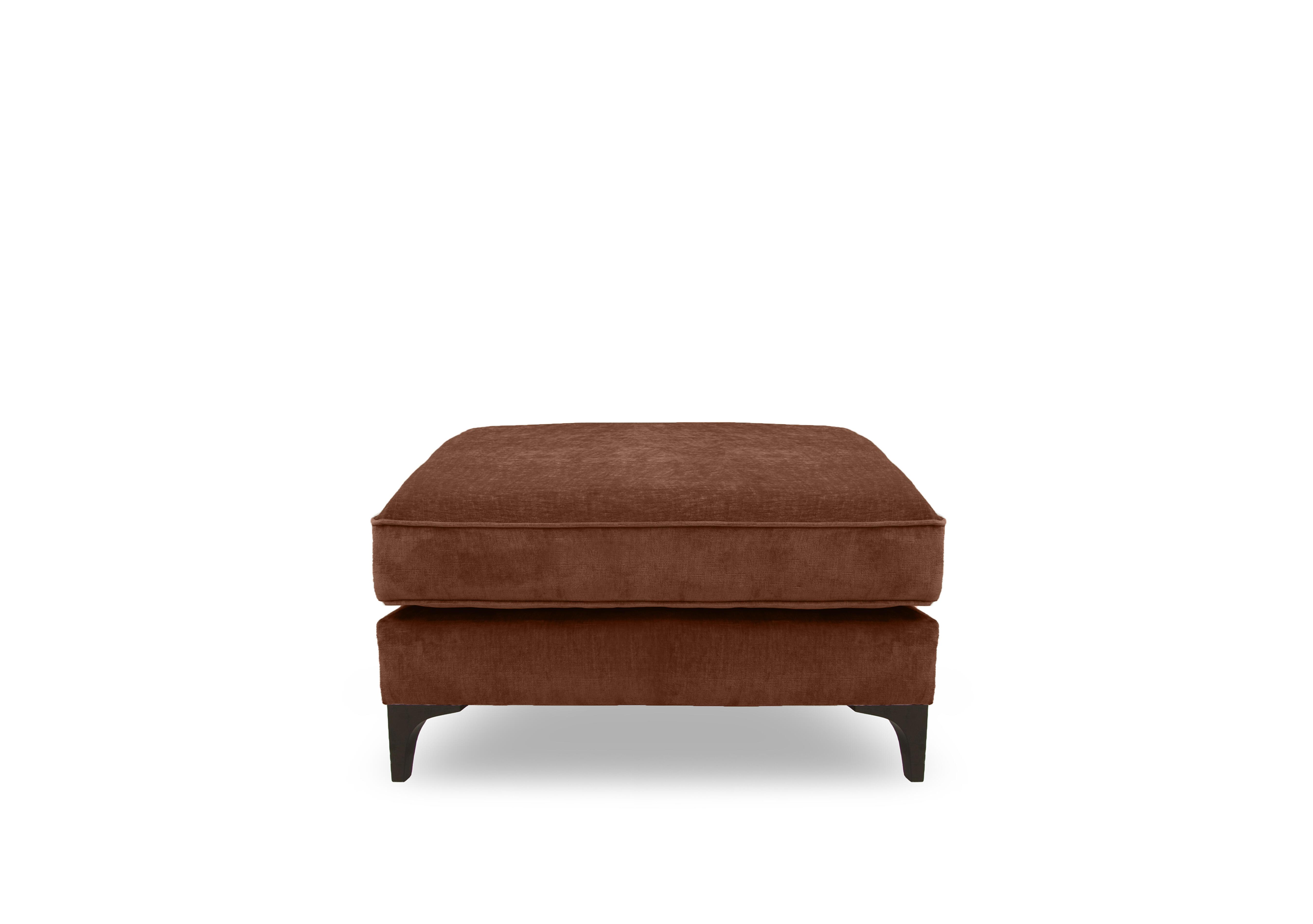 Primrose Footstool in Dion Brandy Dk Ft on Furniture Village
