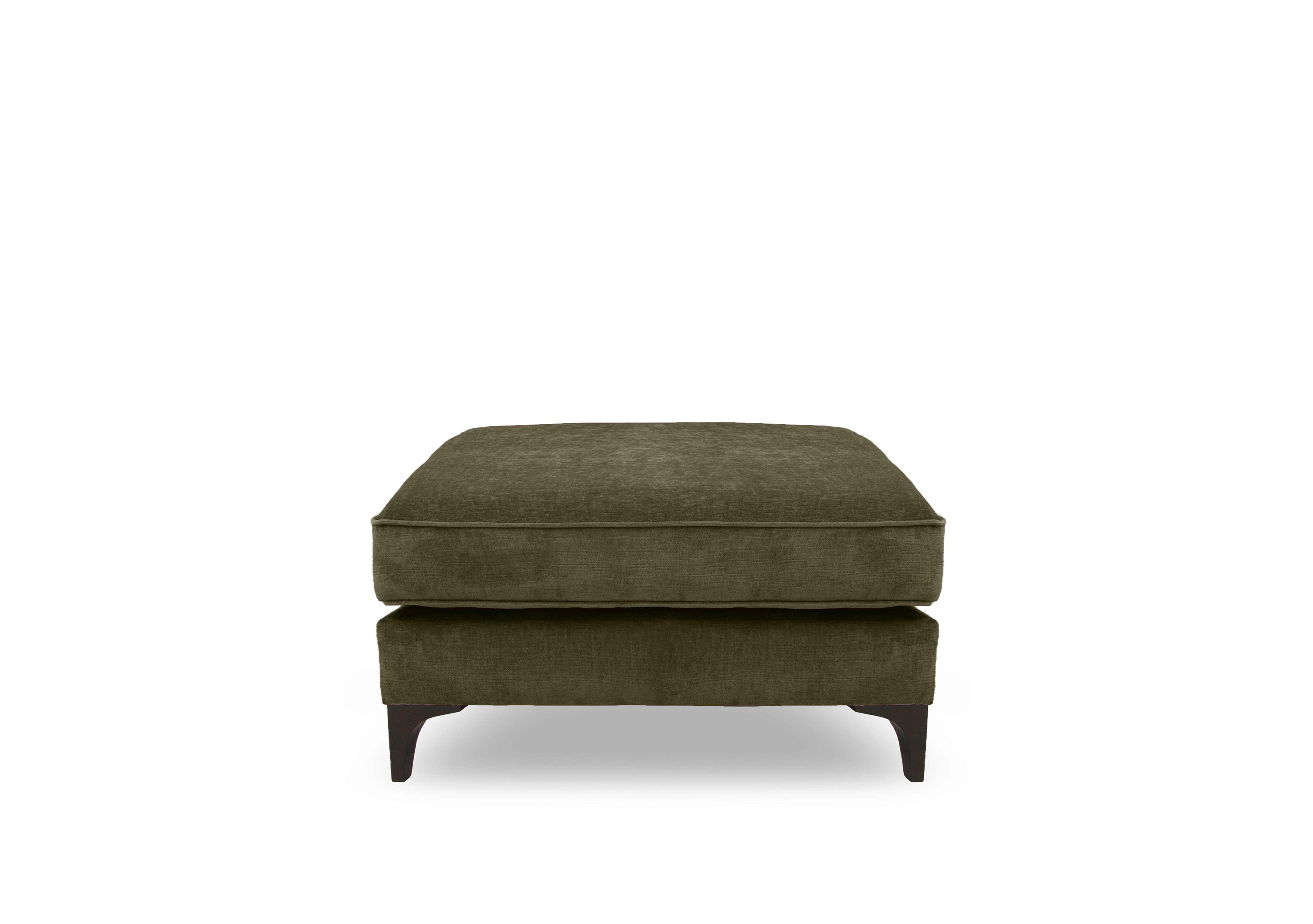 Primrose Footstool in Dion Olive Dk Ft on Furniture Village