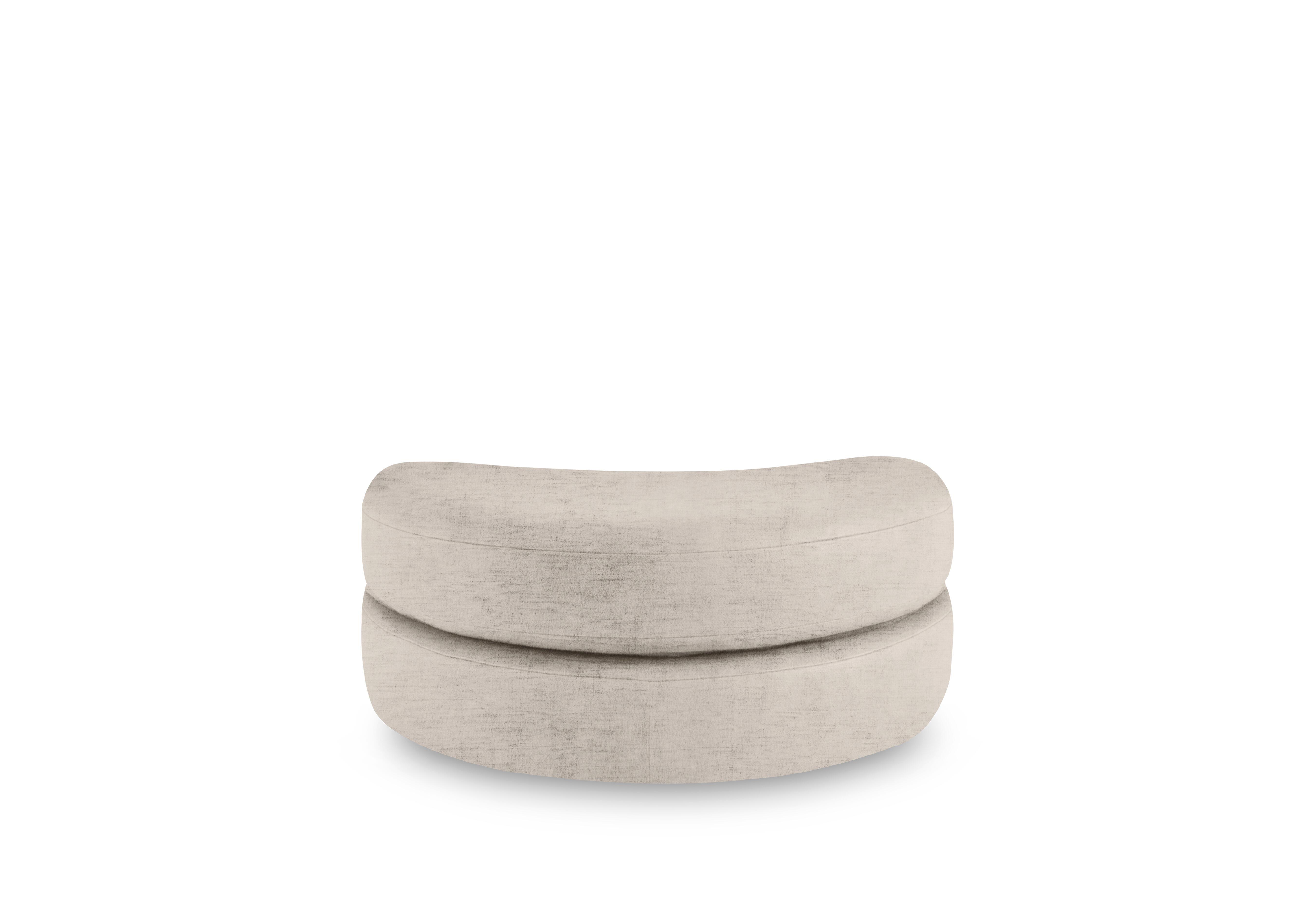 Primrose Half Moon Footstool in Dion Husk on Furniture Village