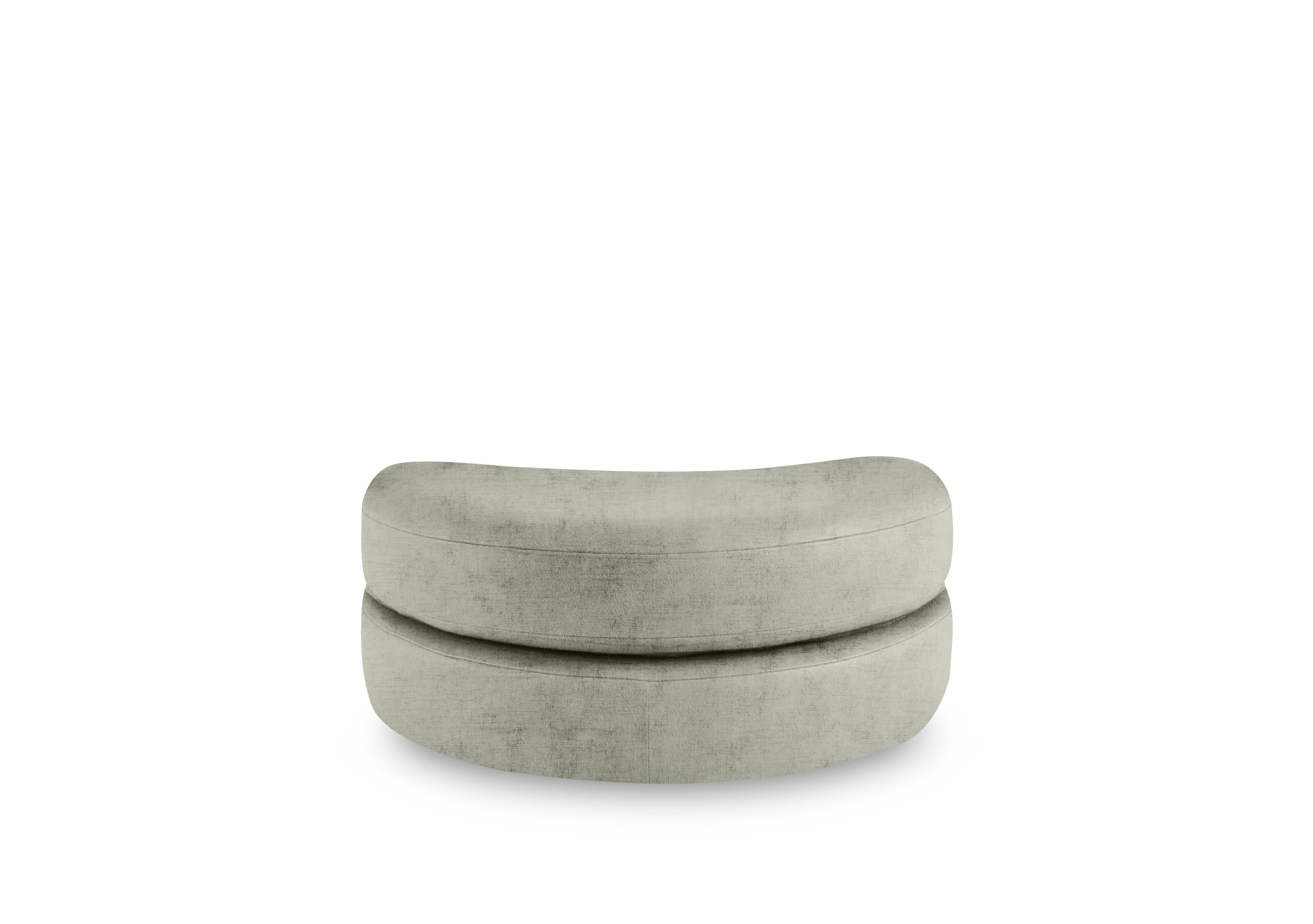 Primrose Half Moon Footstool in Dion Sage on Furniture Village