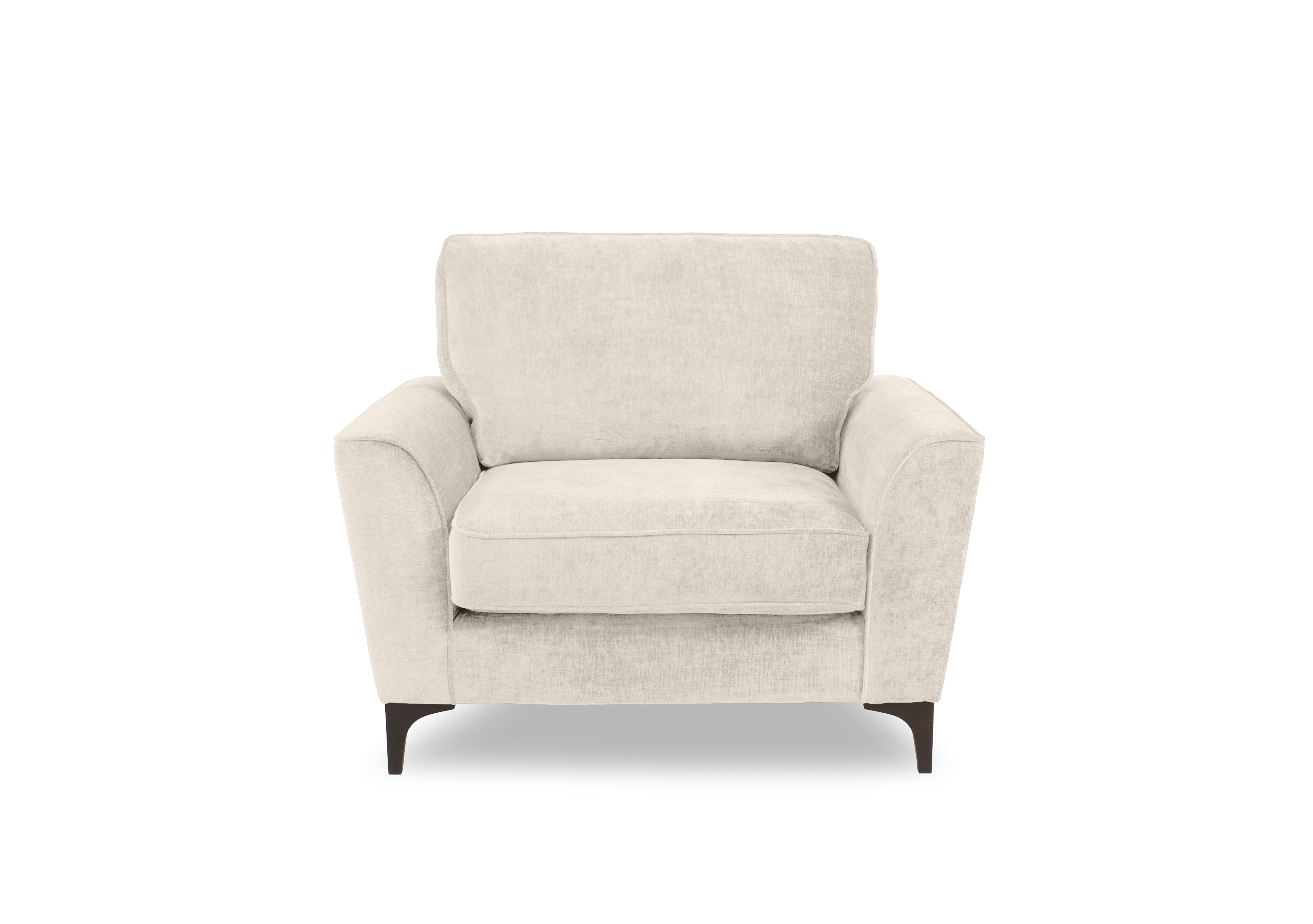 Primrose Snuggler Chair in Dion Ghost Dk Ft on Furniture Village