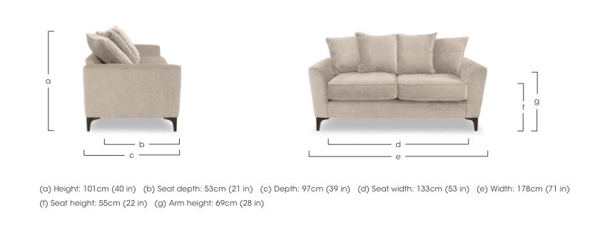 Primrose 2 Seater Scatter Back Sofa in  on Furniture Village