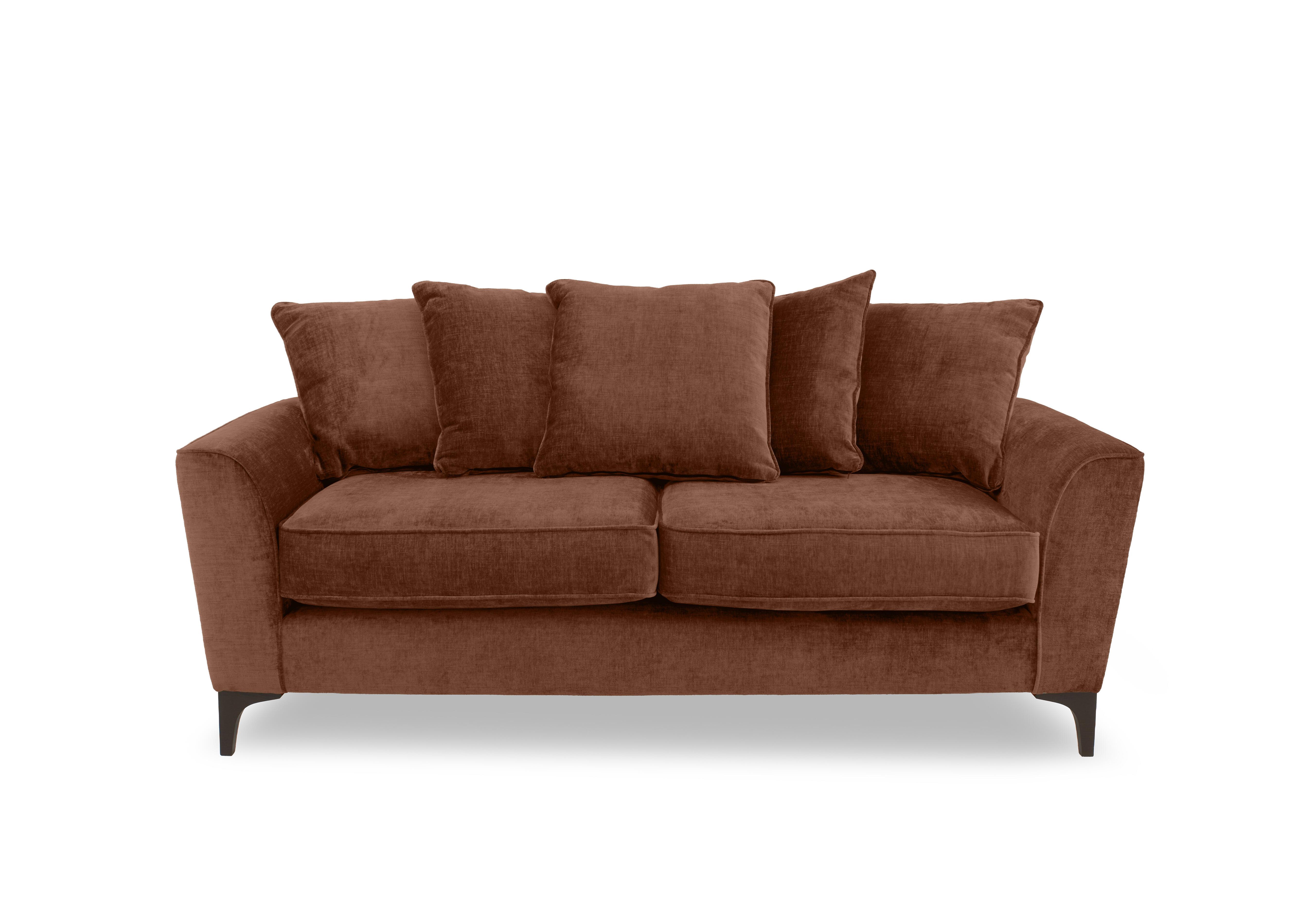 Primrose 3 Seater Scatter Back Sofa in Dion Brandy Dk Ft on Furniture Village