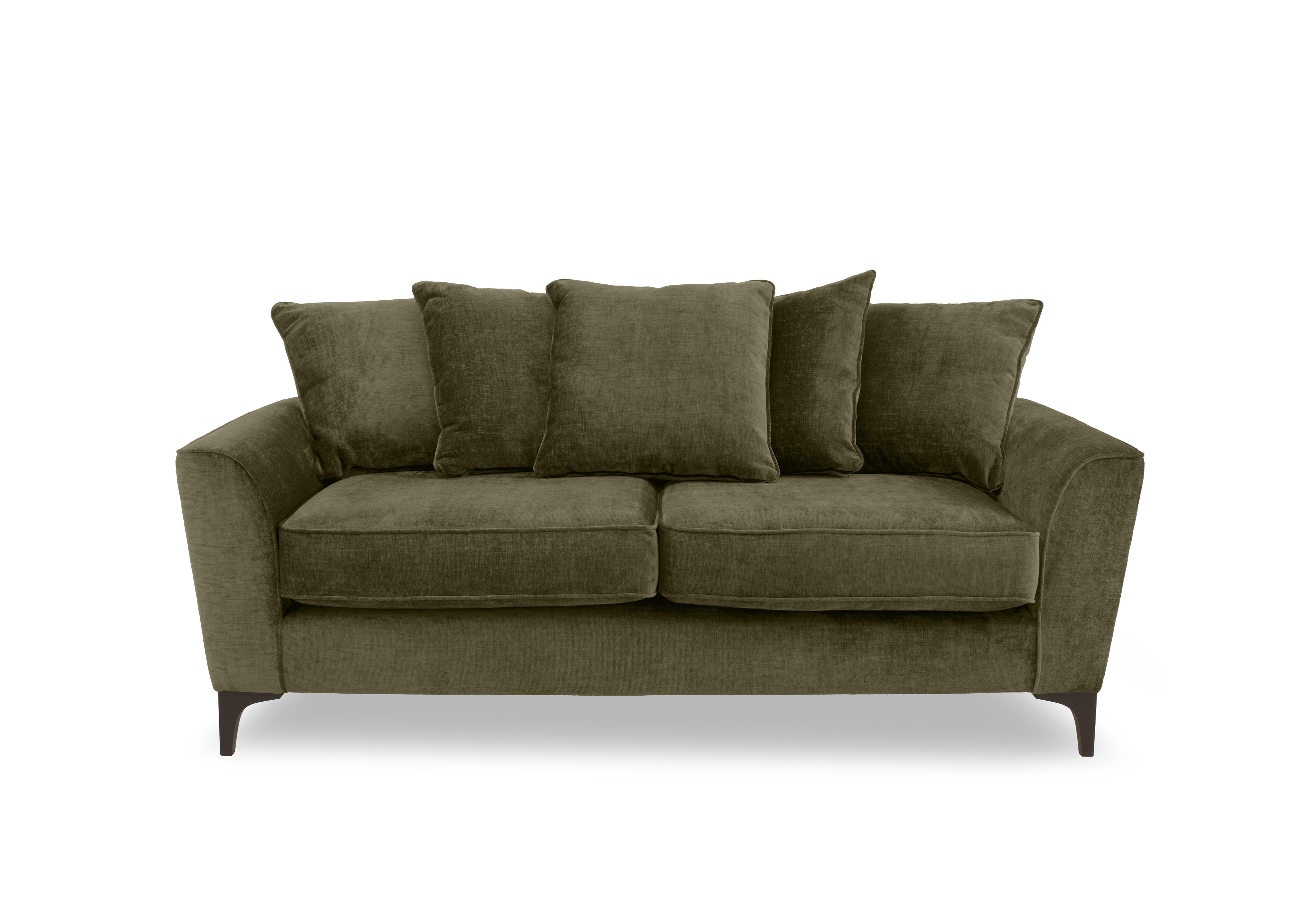 Primrose 3 Seater Scatter Back Sofa in Dion Olive Dk Ft on Furniture Village