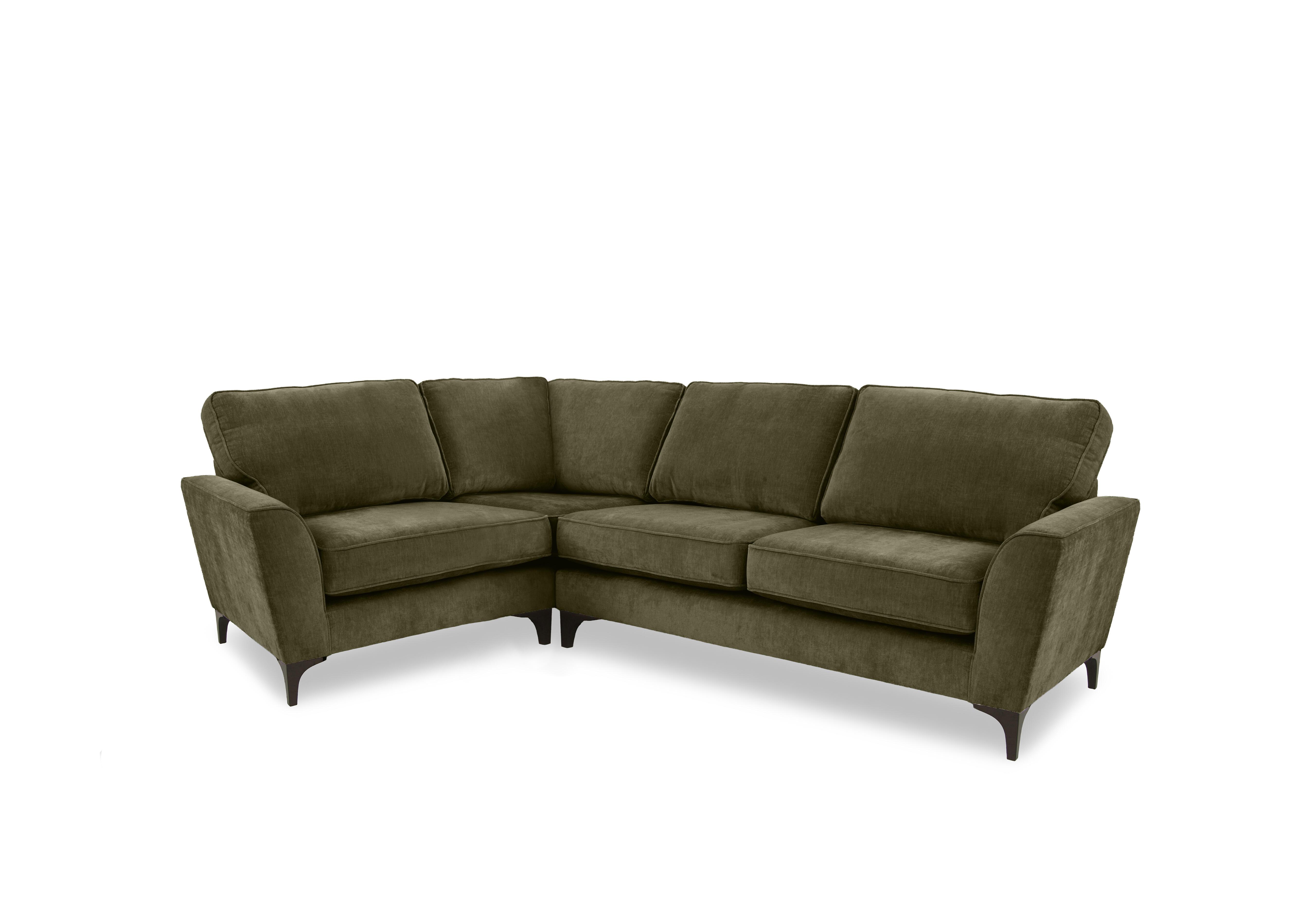 Primrose Small Classic Back Corner Sofa in Dion Olive Dk Ft on Furniture Village