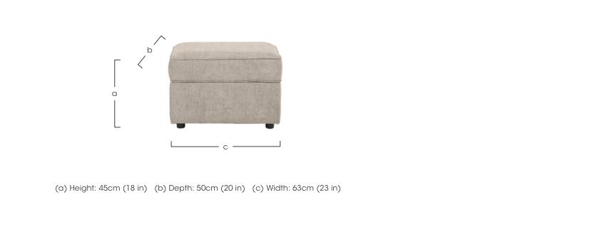 Primrose Storage Footstool in  on Furniture Village