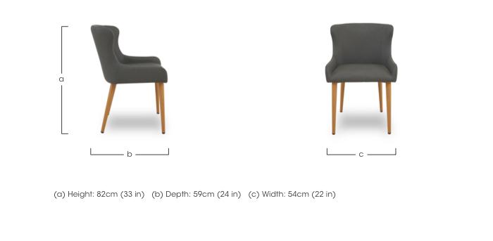 Riga Set of 4 Upholstered Dining Chairs in  on Furniture Village