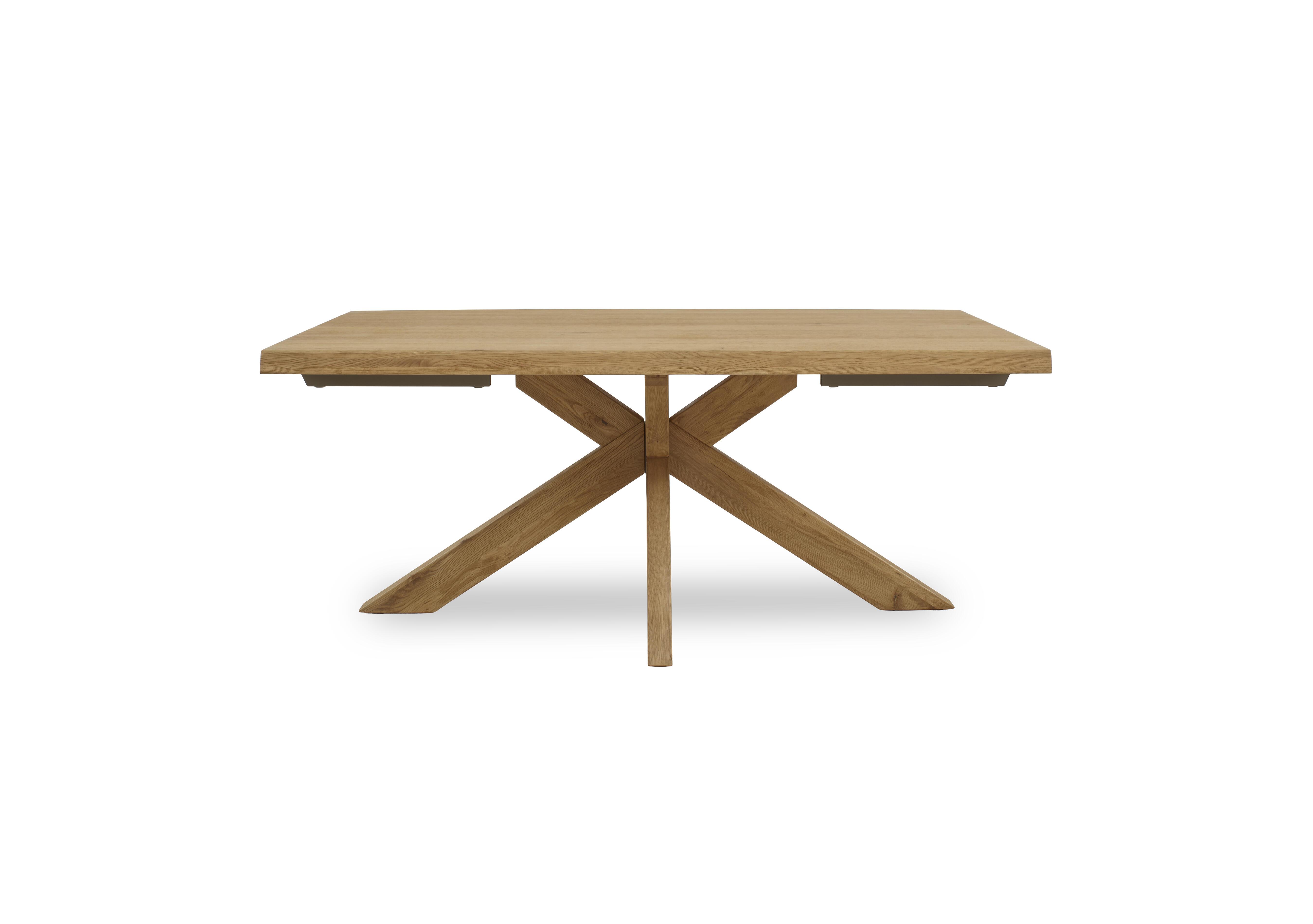 Riga Dining Table with Wooden Star Base in  on Furniture Village