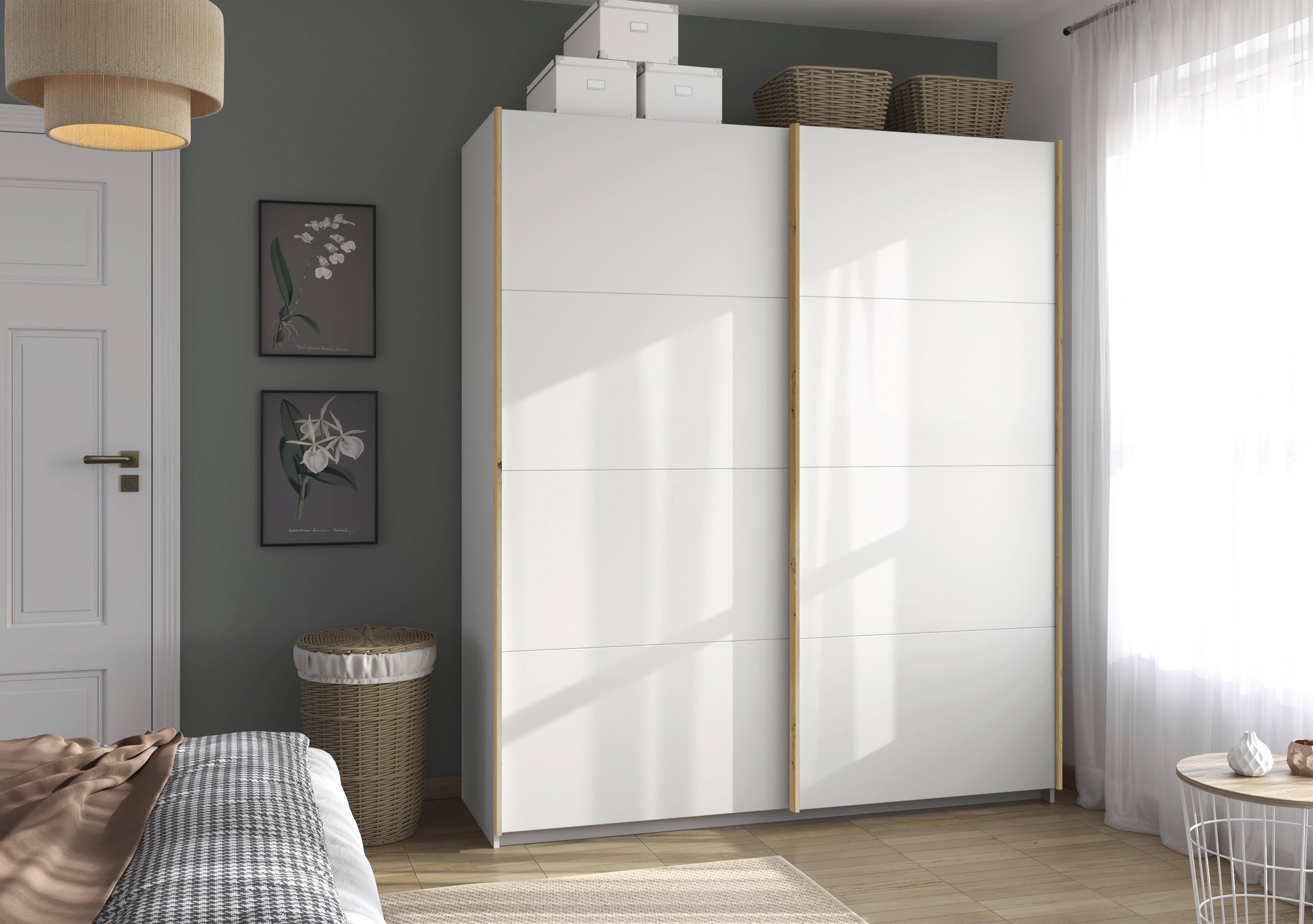 Flavia 181cm 2 Door Decor Sliding Wardrobe in  on Furniture Village