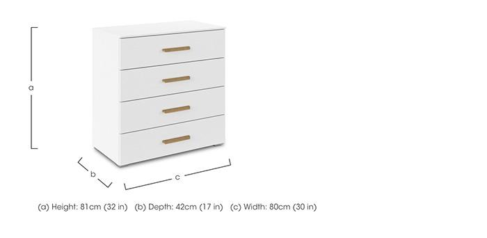 Flavia 4 Drawer Decor Wide Chest in  on Furniture Village