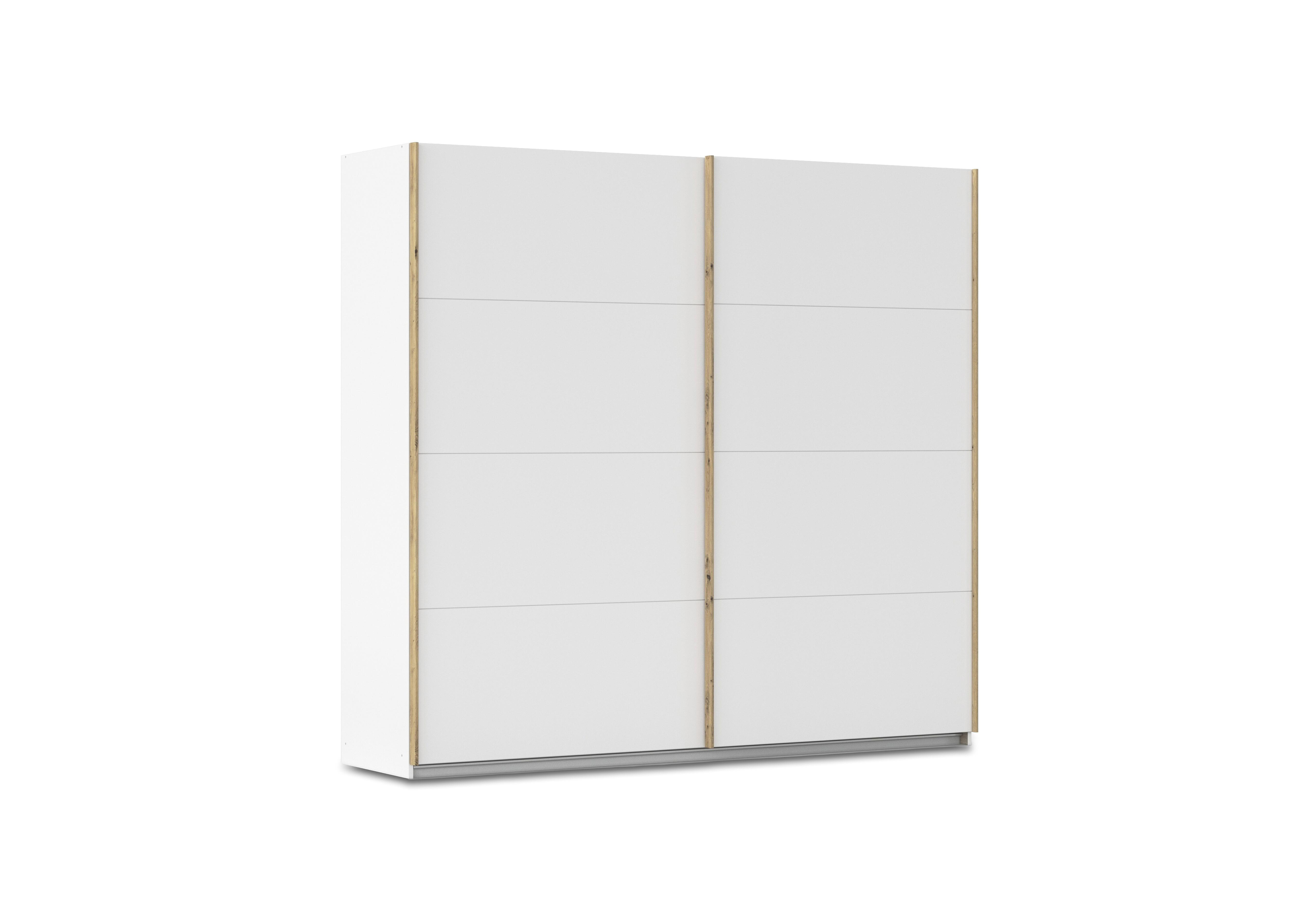 Flavia 226cm 2 Door Decor Sliding Wardrobe in Al772 Alphine White on Furniture Village