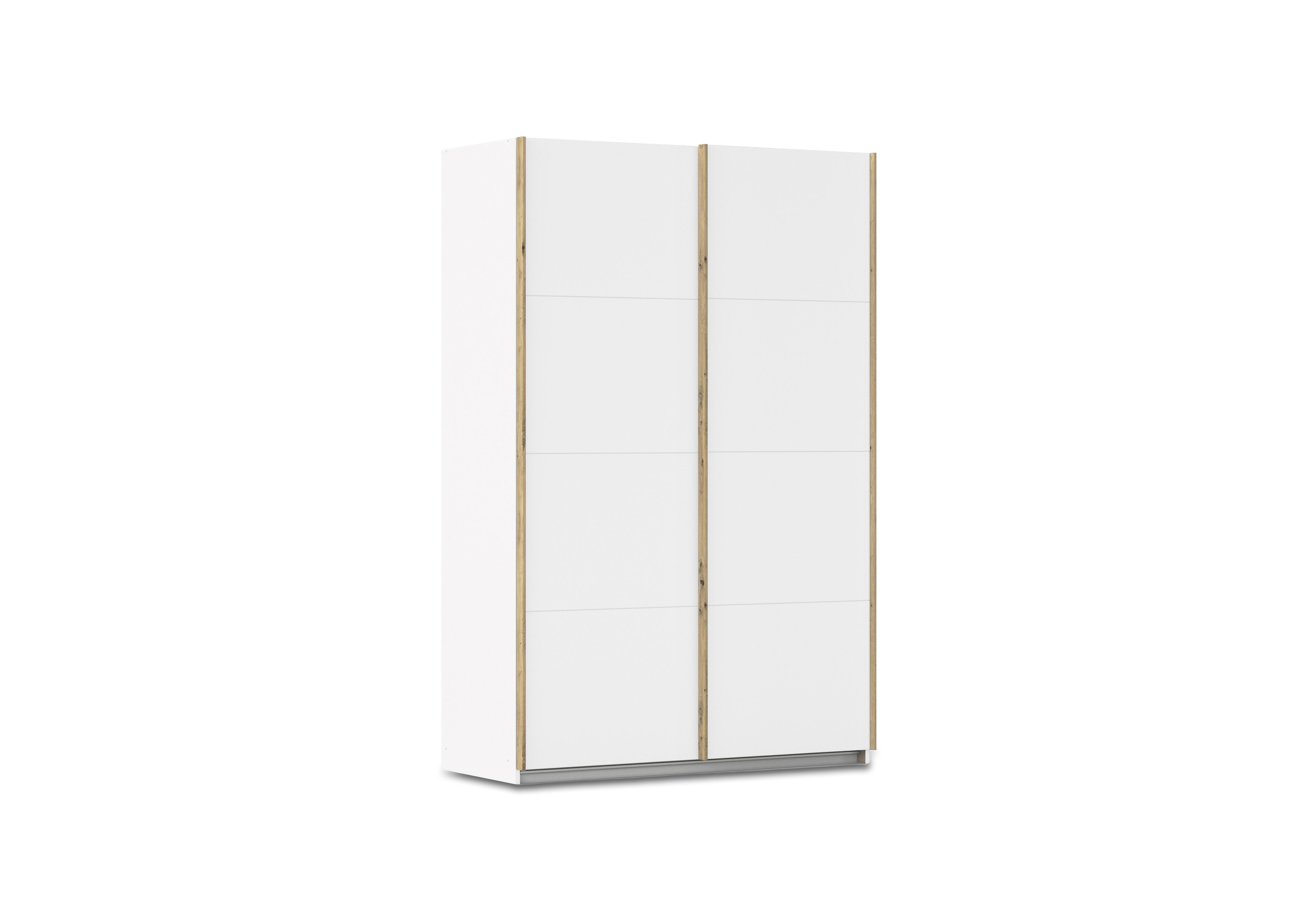 Flavia 136cm 2 Door Decor Sliding Wardrobe in Al772 Alphine White on Furniture Village