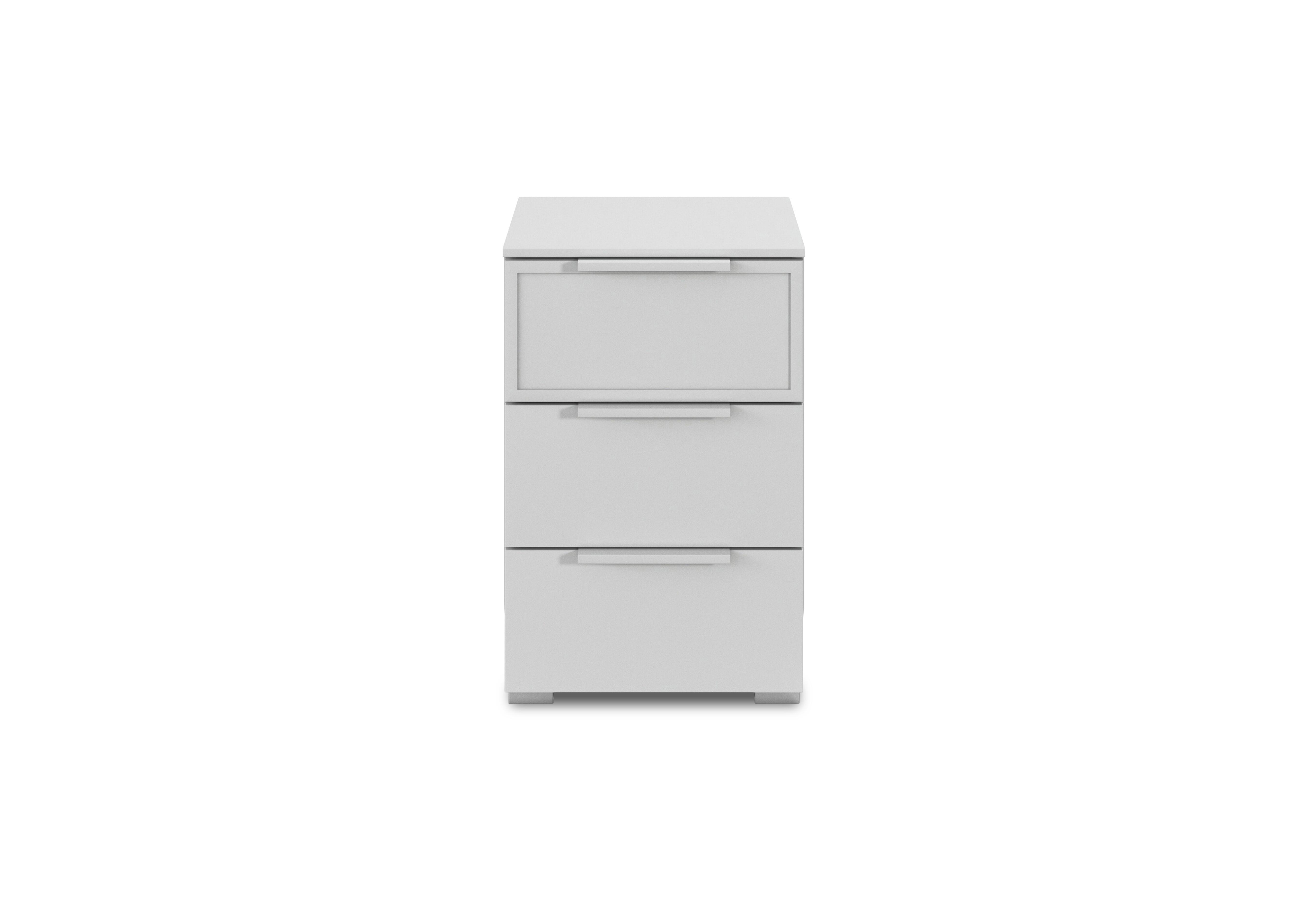 Cadre 3 Drawer Bedside Cabinet in Al758  Silk Grey on Furniture Village