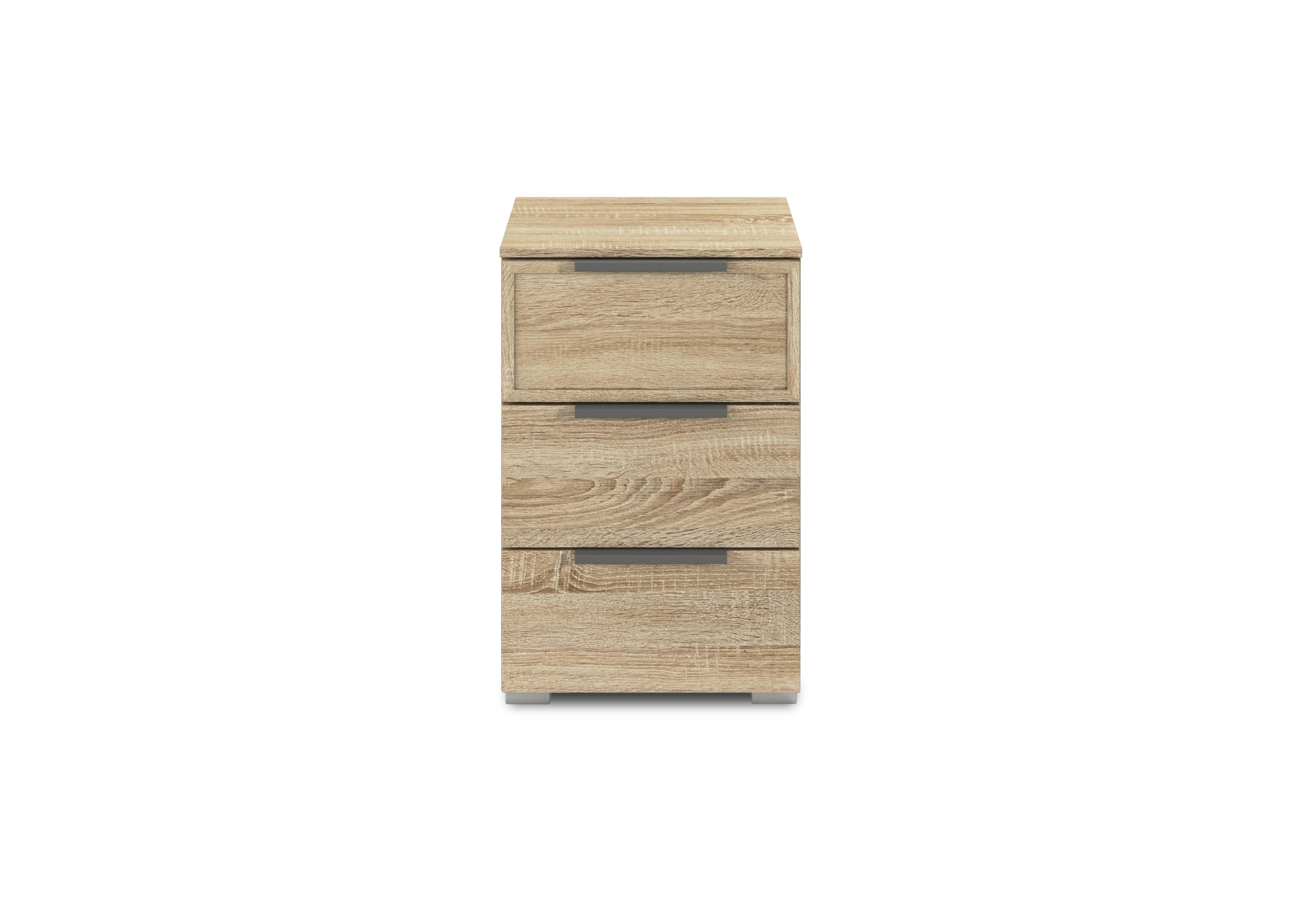 Cadre 3 Drawer Bedside Cabinet in Al759 Sonoma Oak on Furniture Village