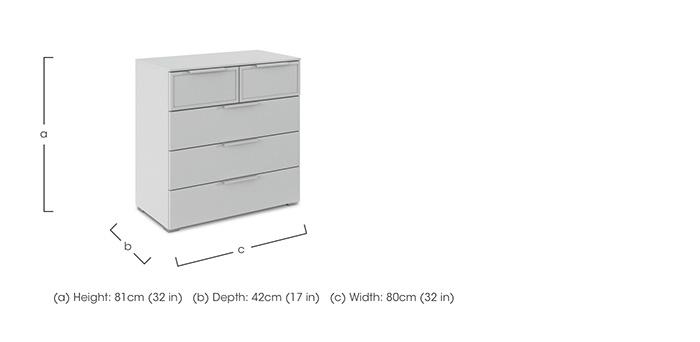 Cadre 2+3 Drawer Chest in  on Furniture Village