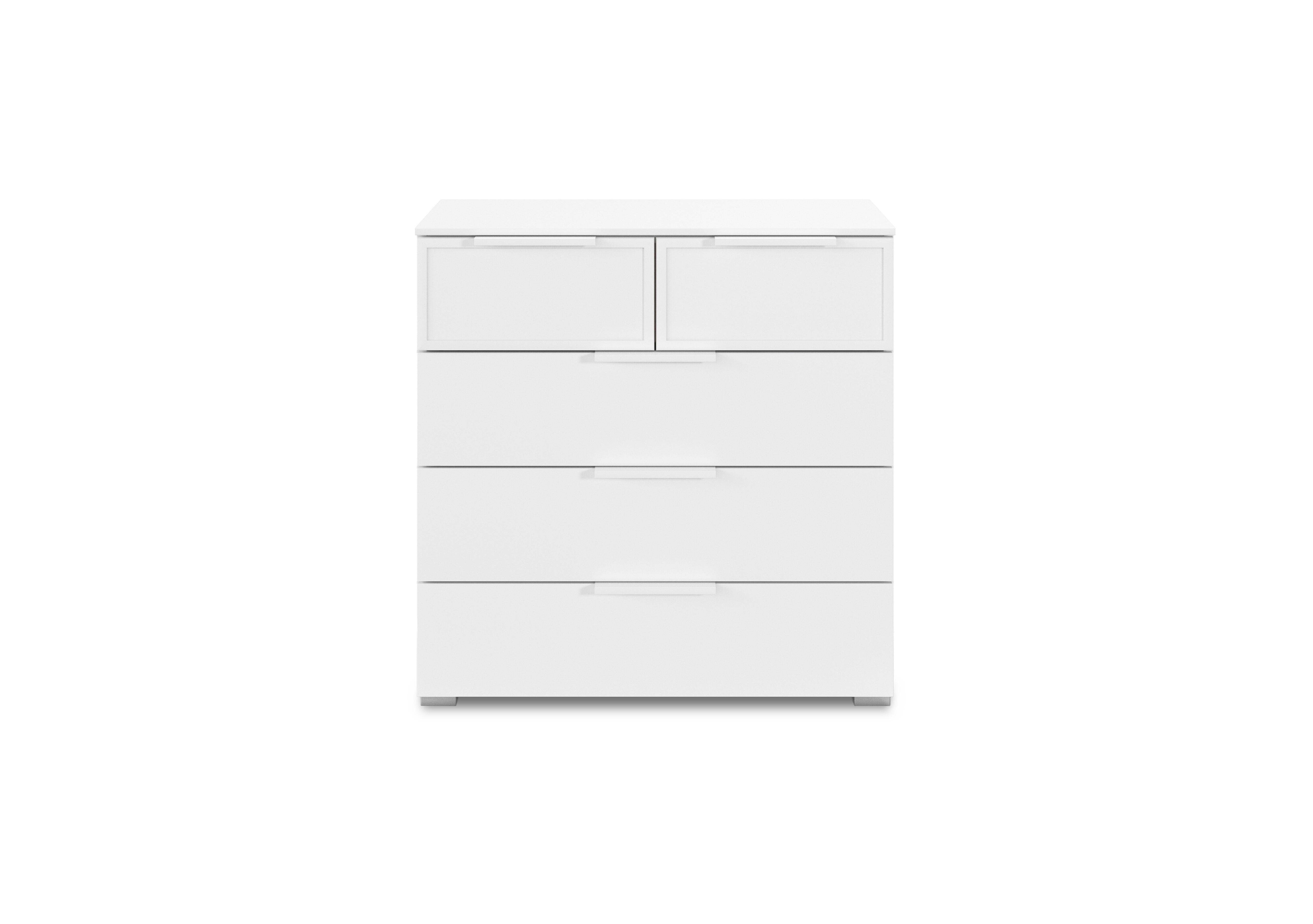 Cadre 2+3 Drawer Chest in Al757 Alpine White on Furniture Village