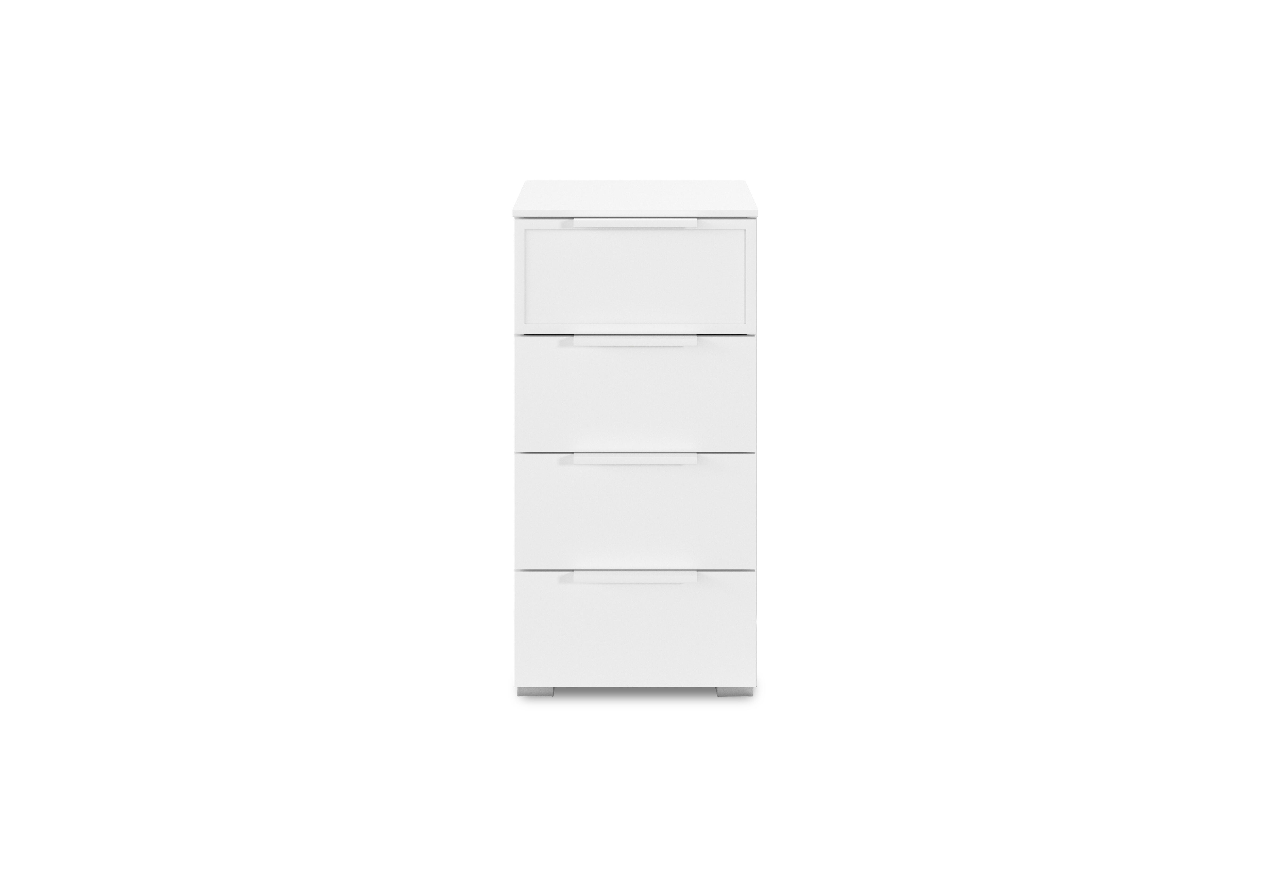 Cadre 4 Drawer Narrow Chest in Al757 Alpine White on Furniture Village