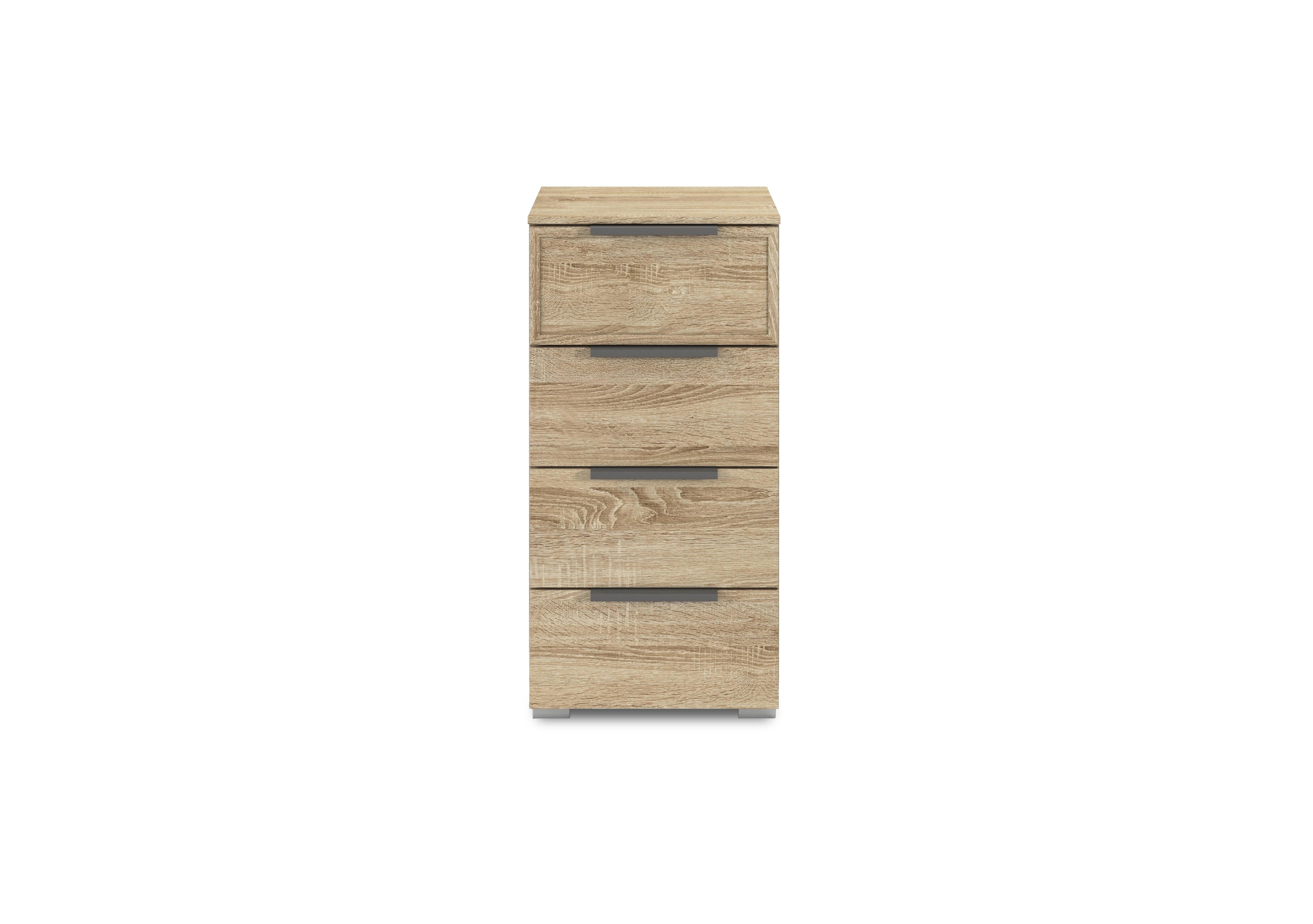 Cadre 4 Drawer Narrow Chest in Al759 Sonoma Oak on Furniture Village