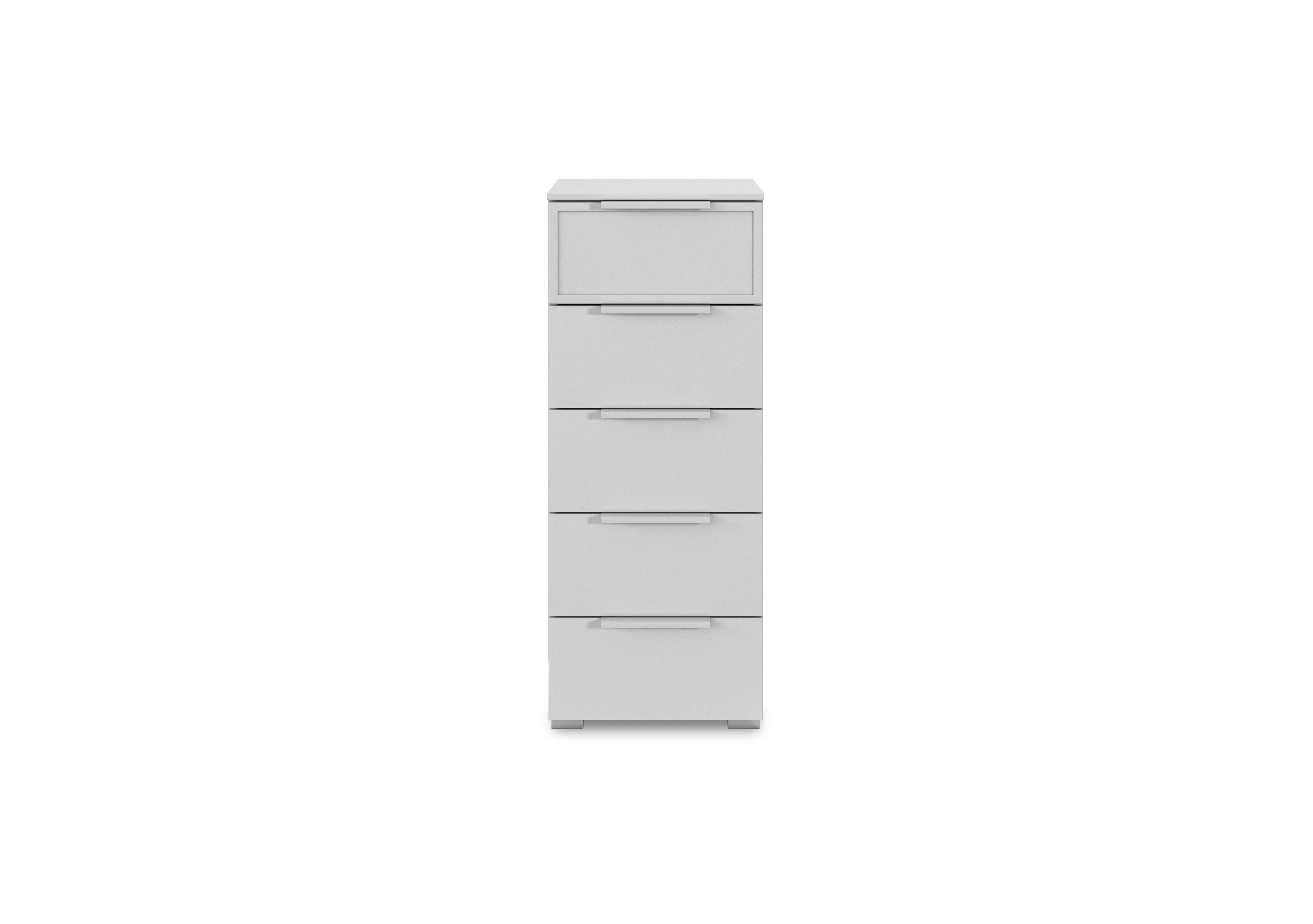 Cadre 5 Drawer Tall Chest in Al758  Silk Grey on Furniture Village