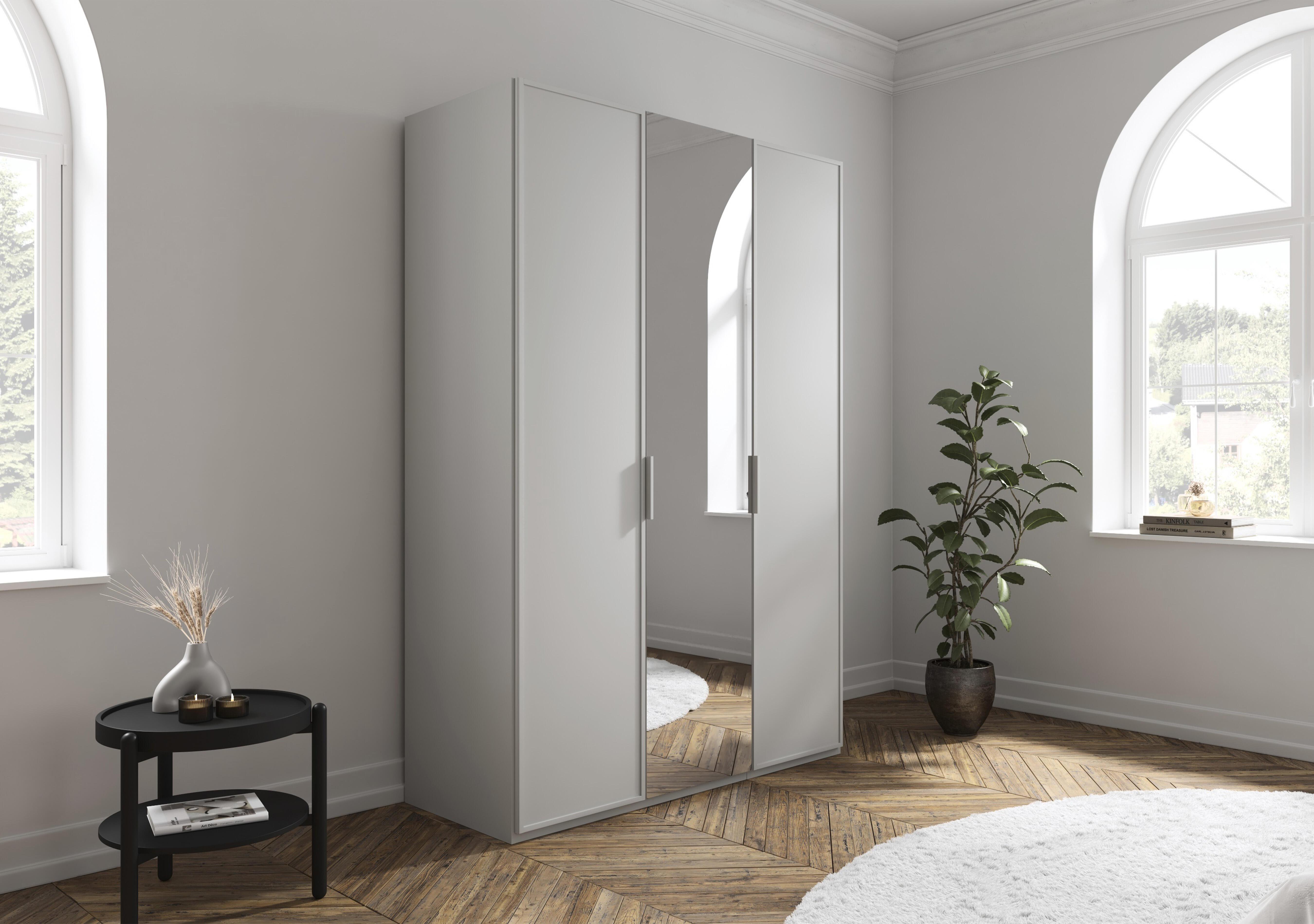 Cadre 151cm 3 Door Hinged Wardrobe with 1 Mirror Door in  on Furniture Village