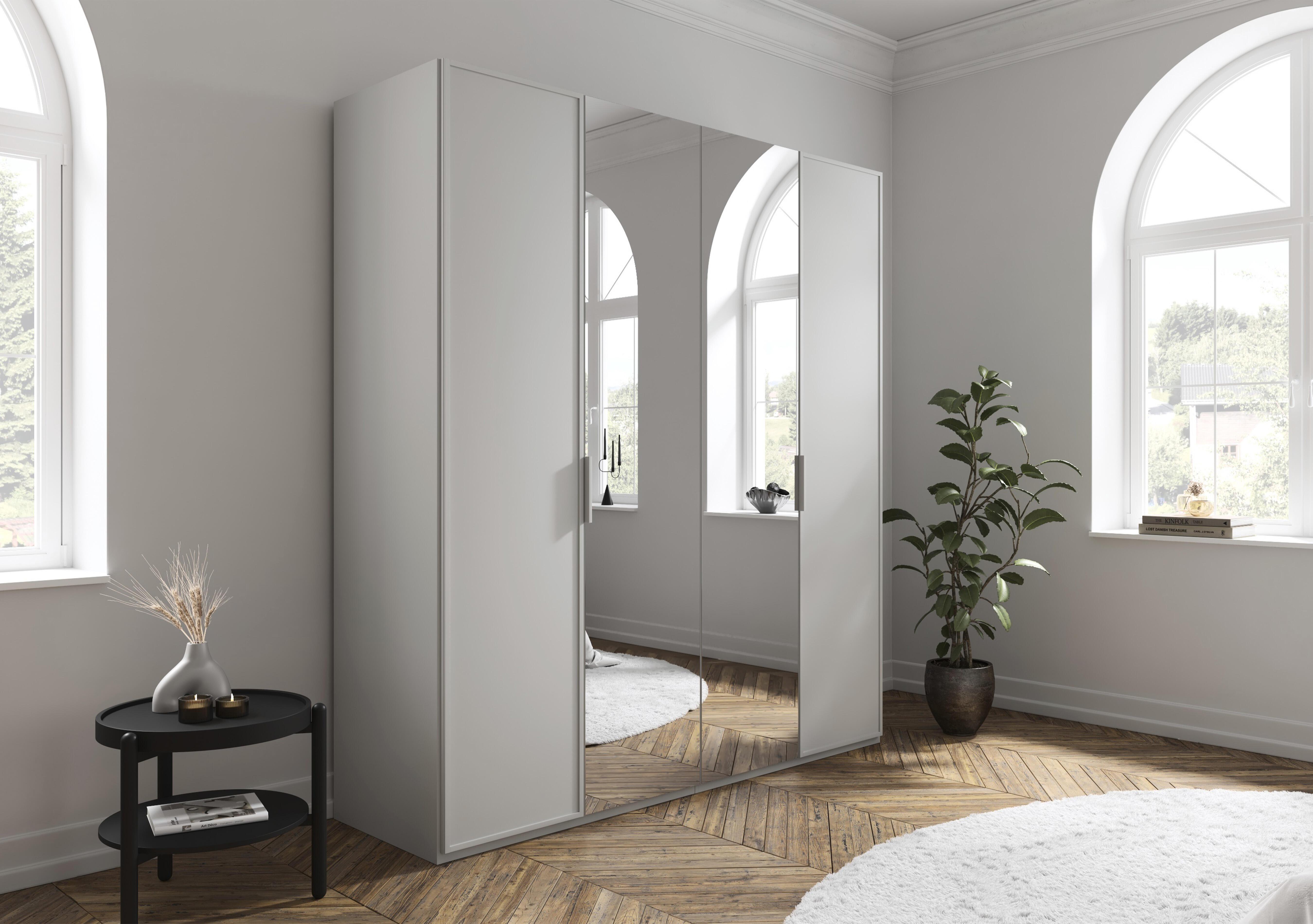 Cadre 201cm 4 Door Hinged Wardrobe with 2 Mirror Doors in  on Furniture Village