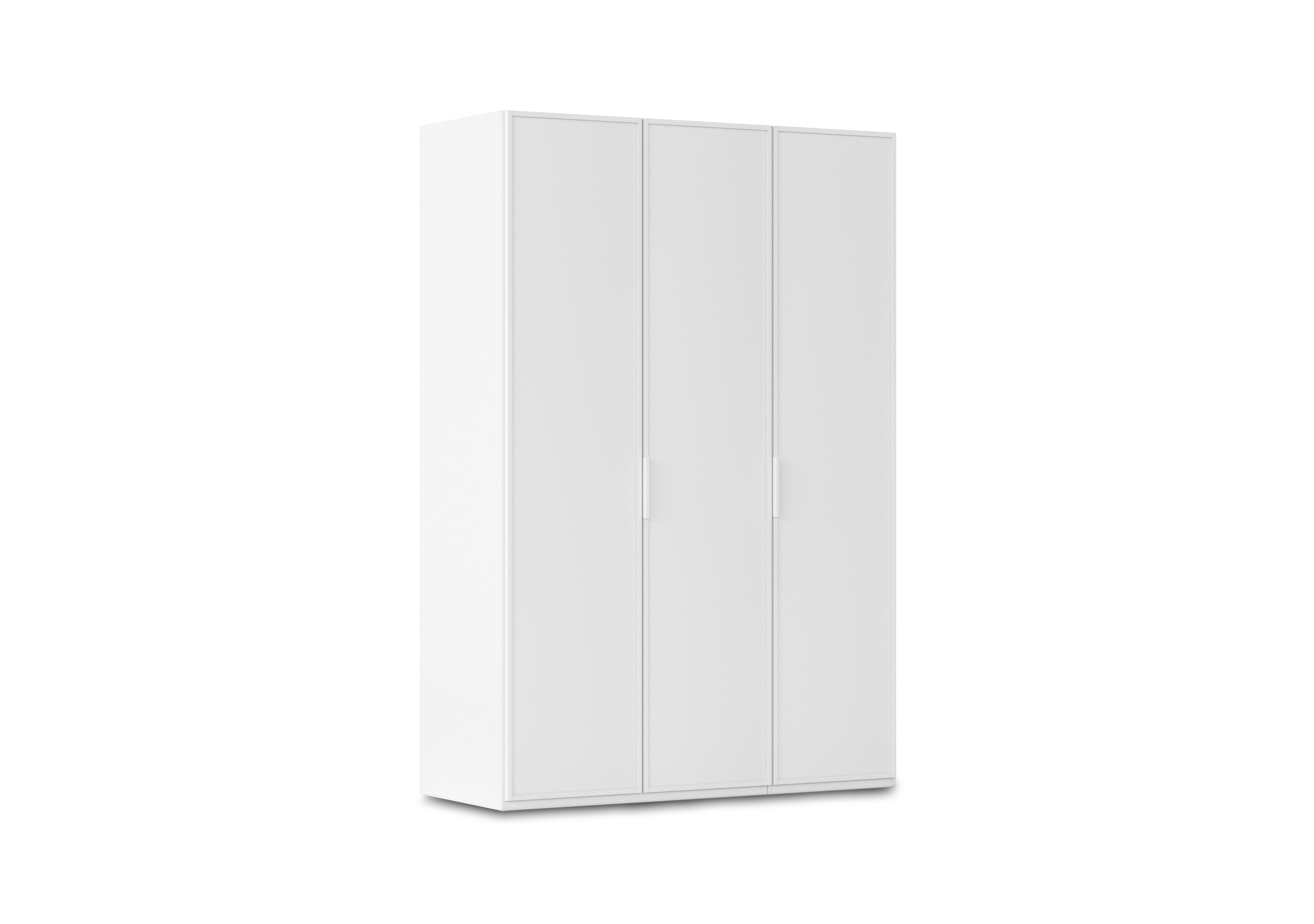 Cadre 151cm 3 Door Hinged Wardrobe in Al757 Alpine White on Furniture Village