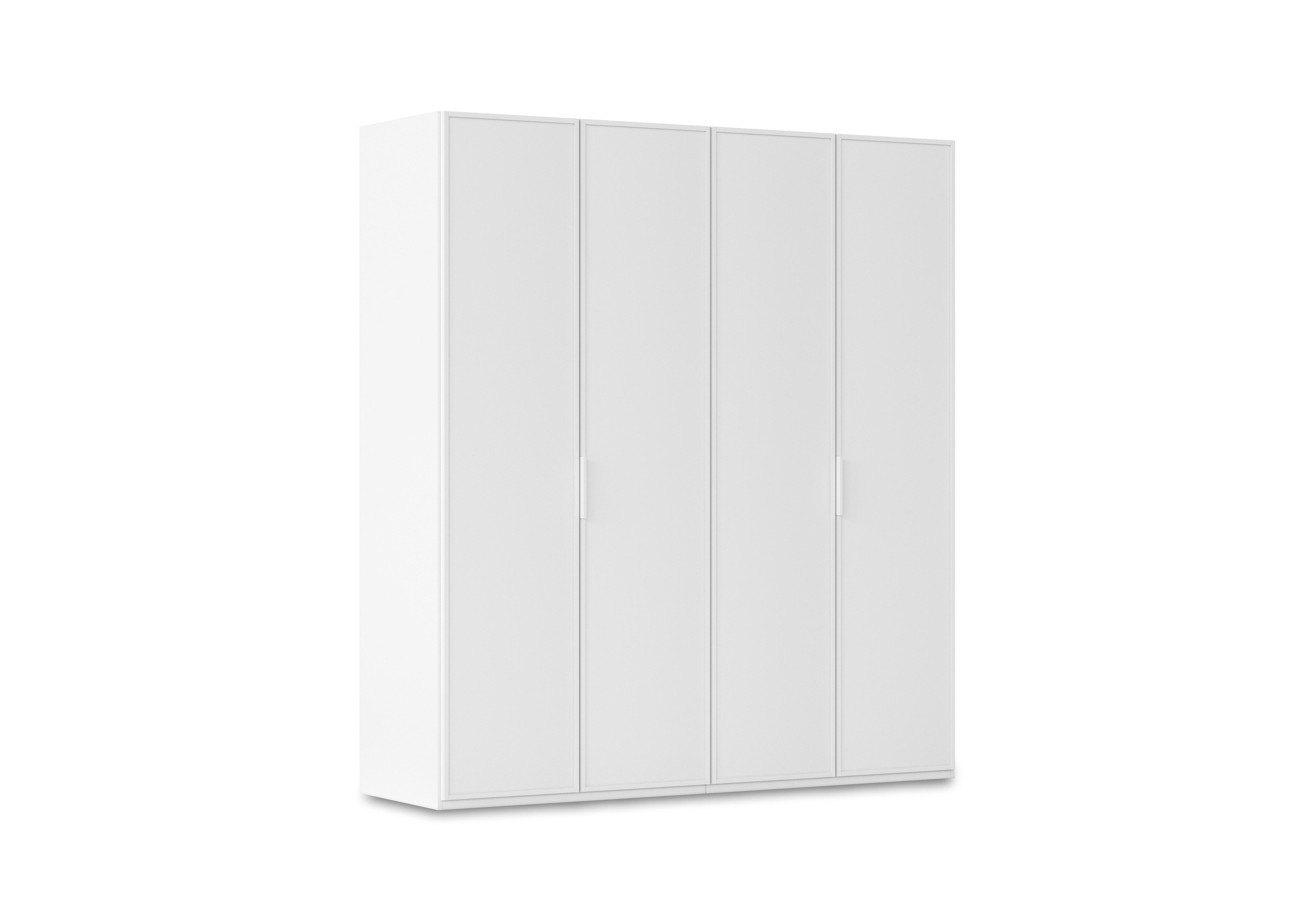 Cadre 201cm 4 Door Hinged Wardrobe in Al757 Alpine White on Furniture Village