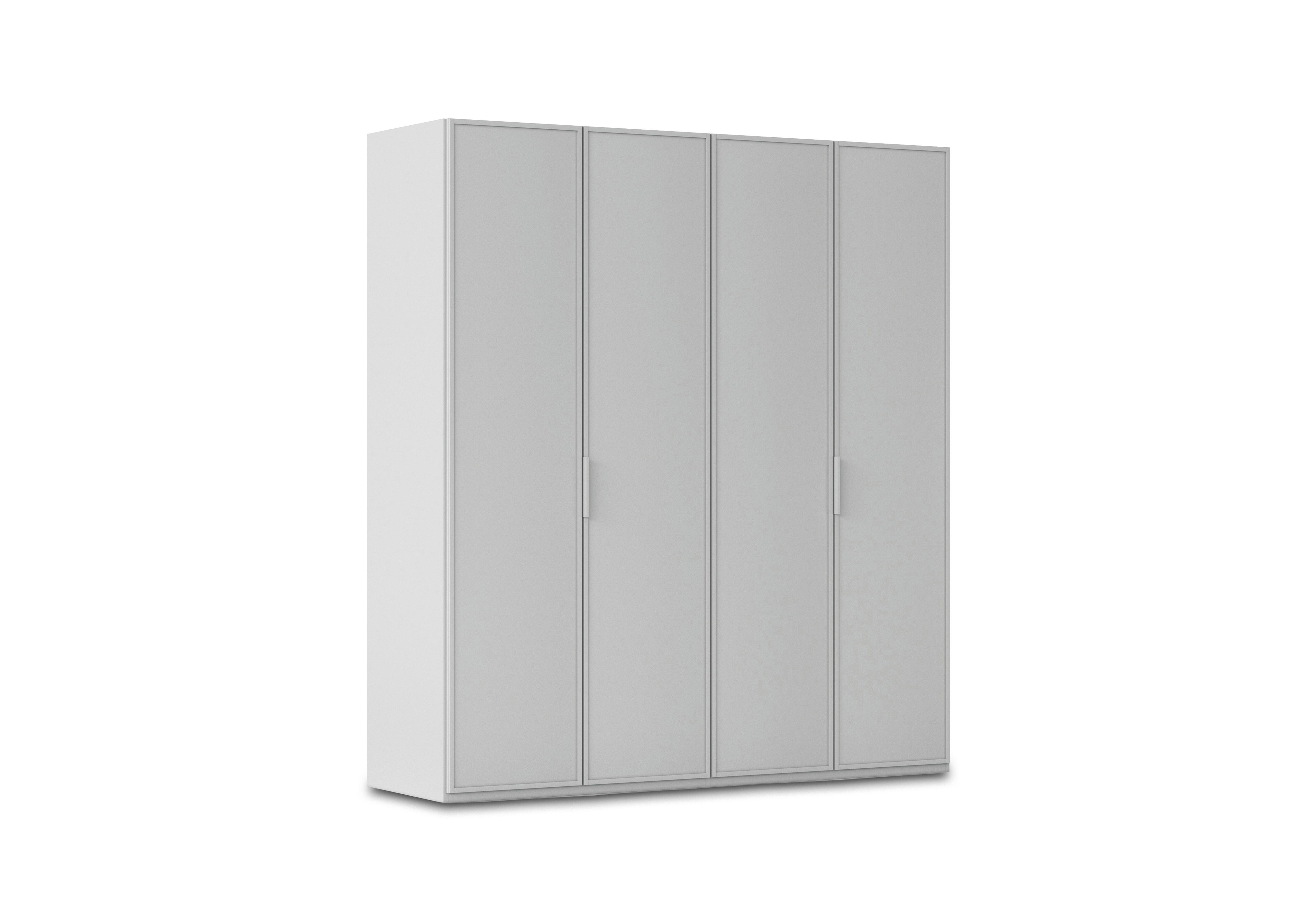 Cadre 201cm 4 Door Hinged Wardrobe in Al758  Silk Grey on Furniture Village